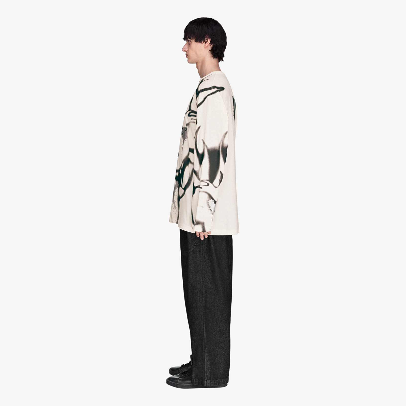 T-Shirts Y-3 Chito Graphic Long Sleeve Tee UNISEX Chalk White
