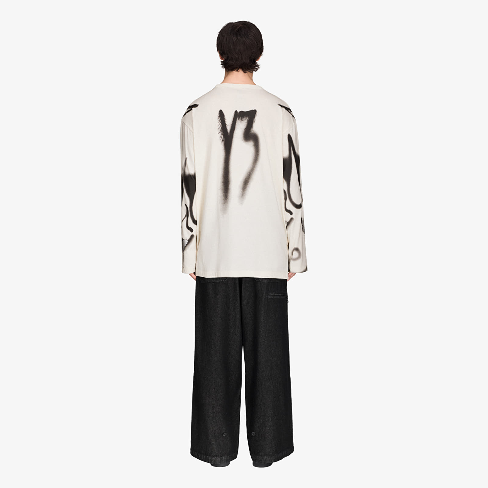 T-Shirts Y-3 Chito Graphic Long Sleeve Tee UNISEX Chalk White