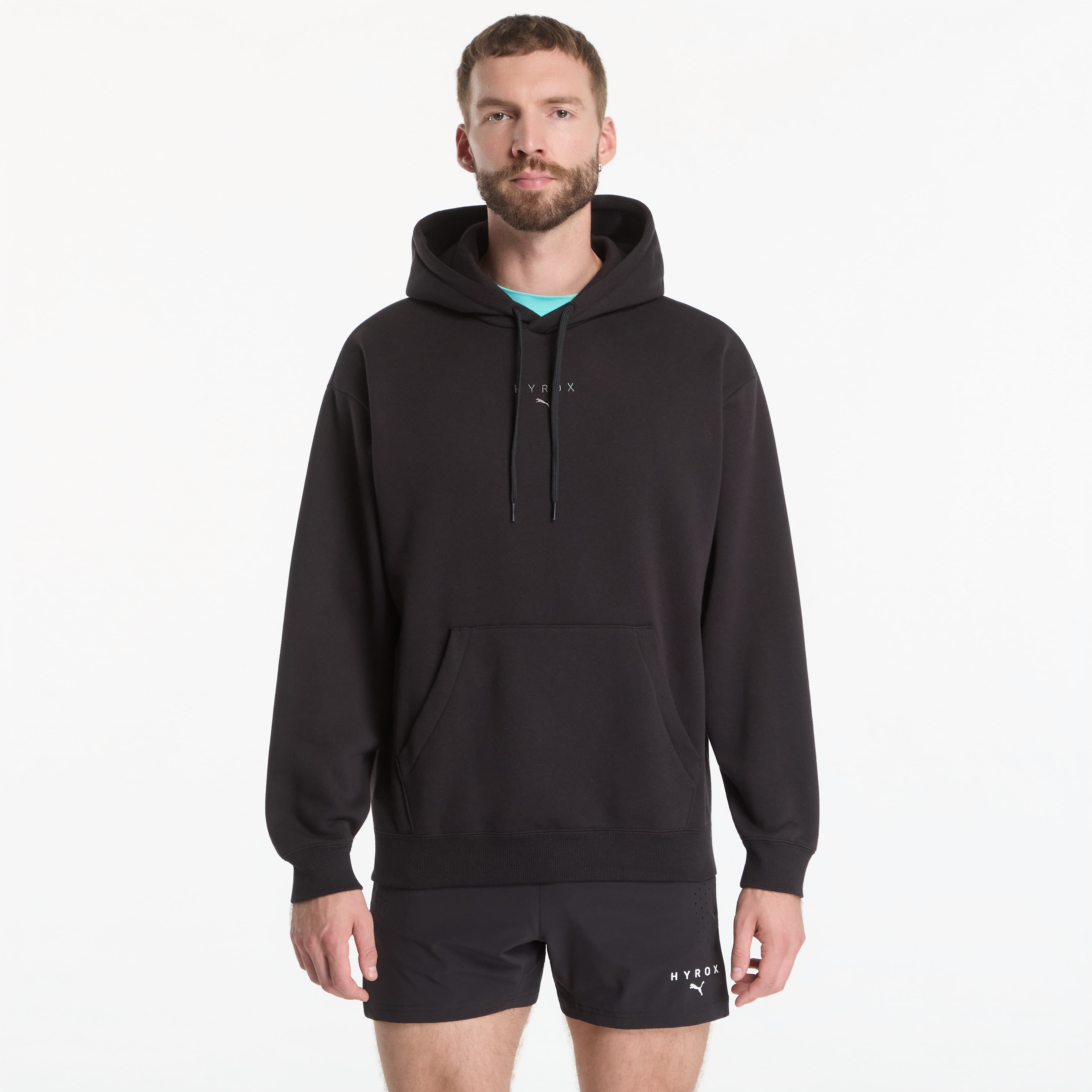Mikina Puma M Puma X Hyrox Heavyweight Hoodie Puma Black S