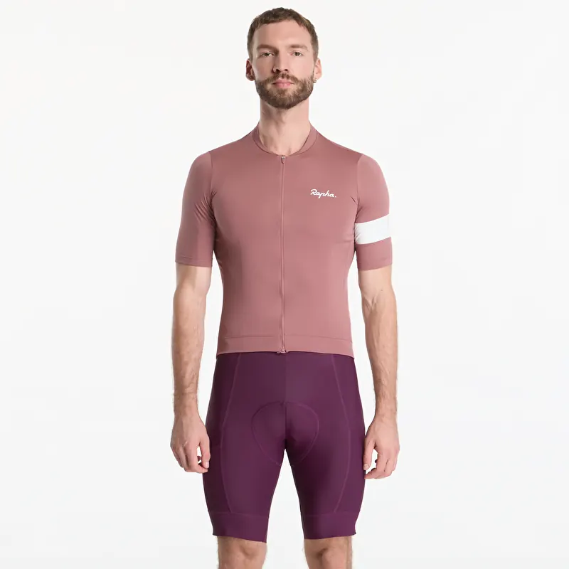 Rapha Men's Core Jersey Rose Brown/ White