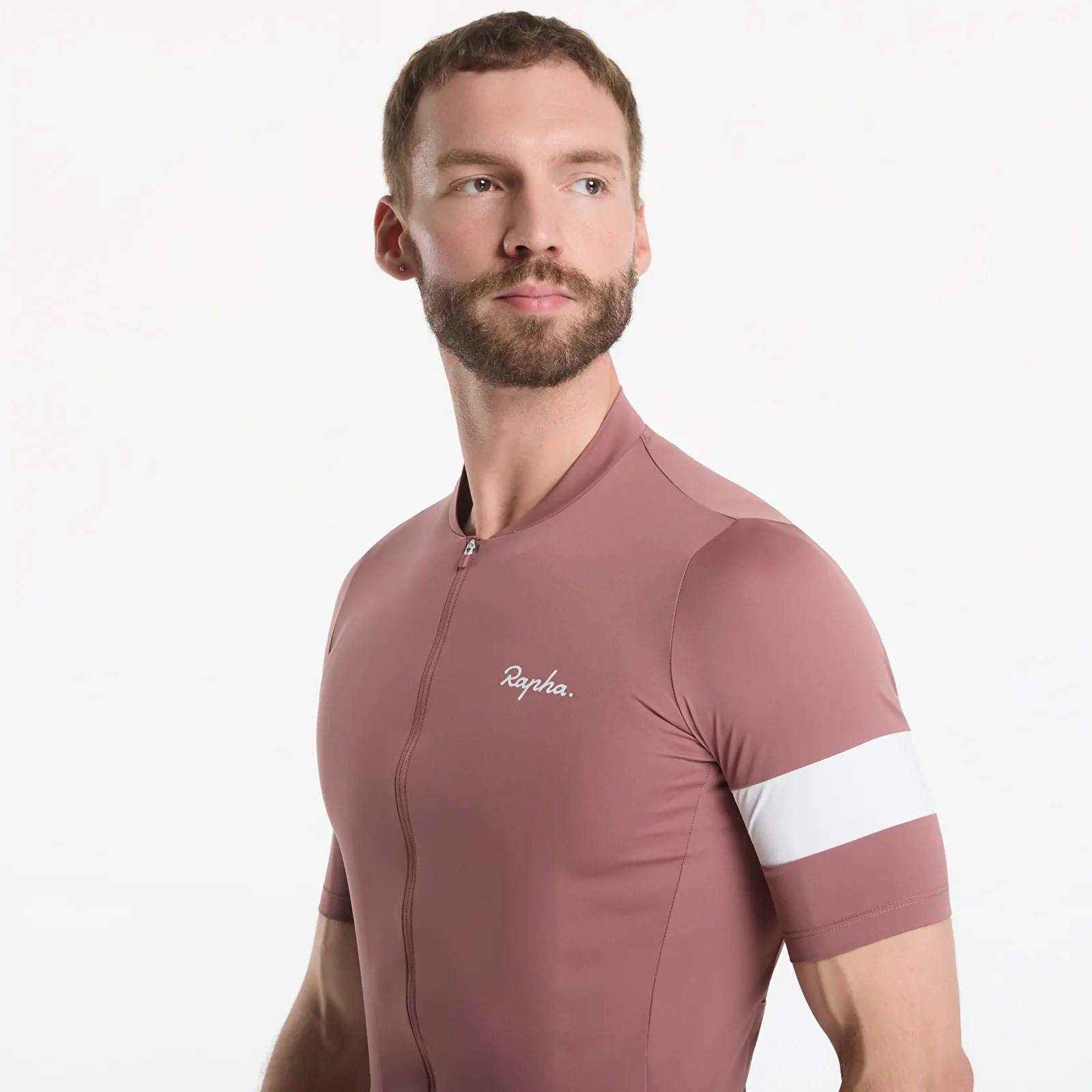 Trikots Rapha Men's Core Jersey Rose Brown/ White