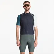 Rapha Men's Brevet Element Wind Gilet Dark Navy/ White