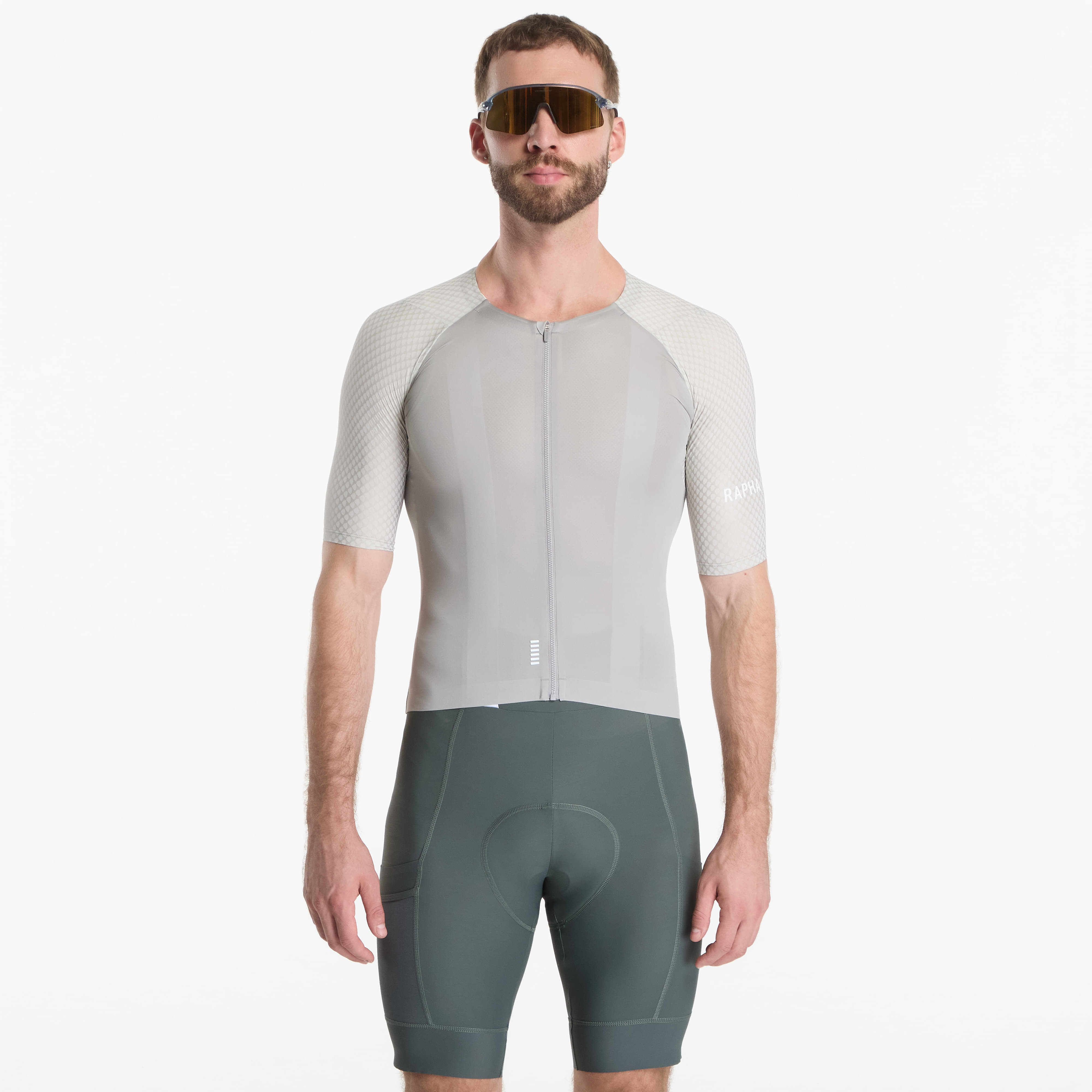 Джърси Rapha Men's Pro Team Aero Jersey IV Smoky Silver/ White L