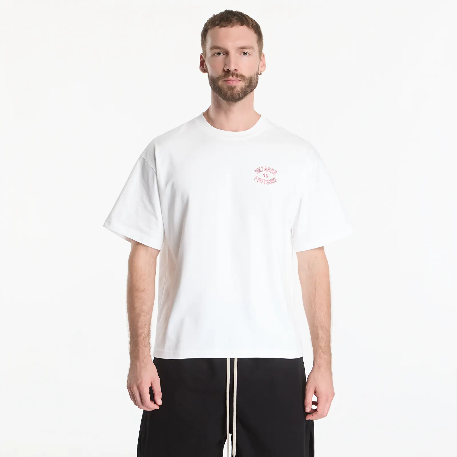 T-shirts Footshop x Oktagon T-Shirt Saw White