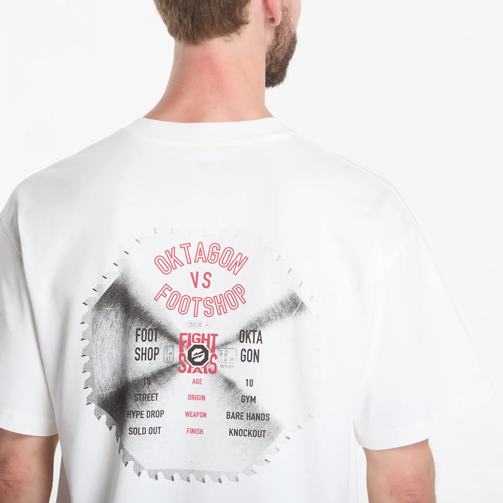 T-shirts Footshop x Oktagon T-Shirt Saw White