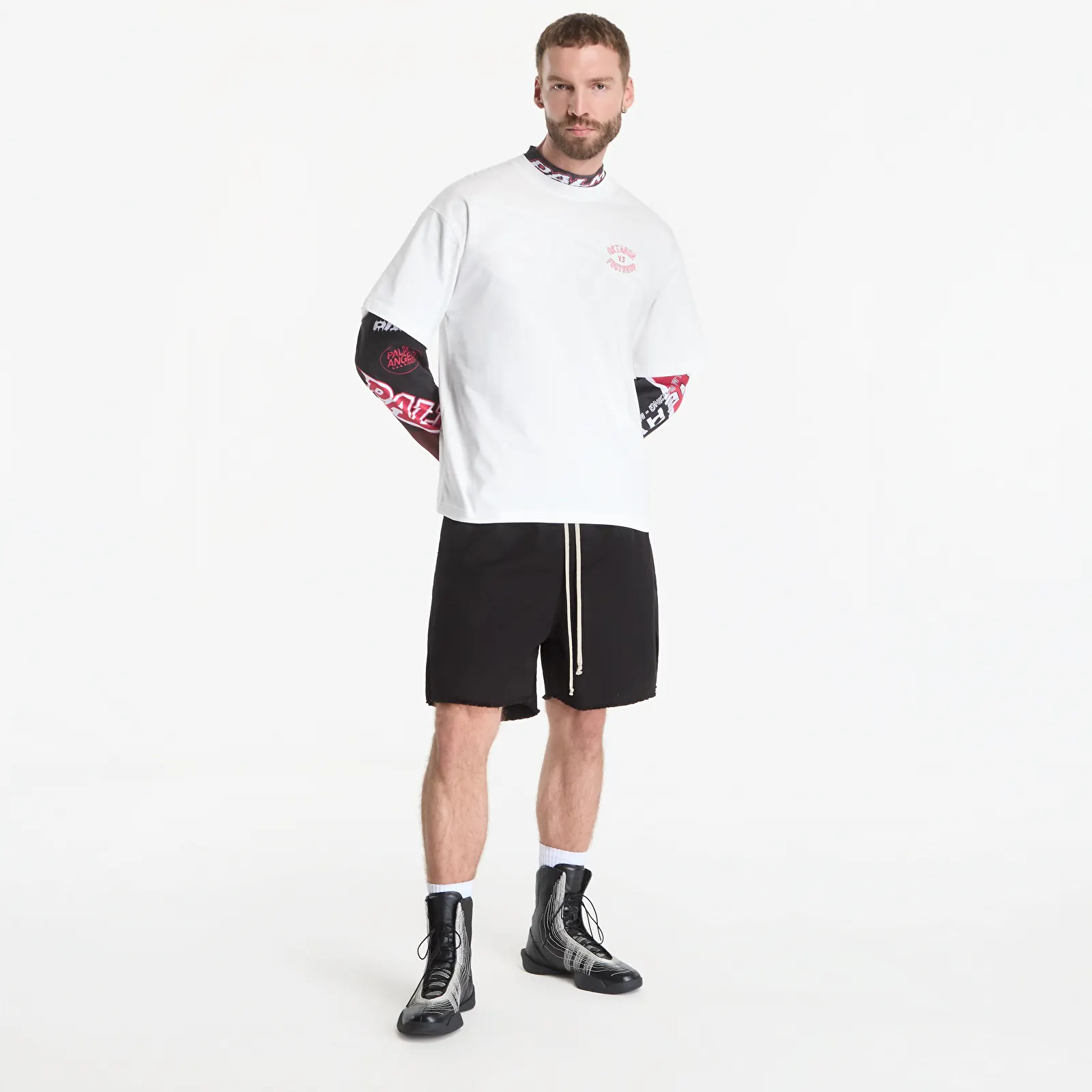 T-shirts Footshop x Oktagon T-Shirt Saw White
