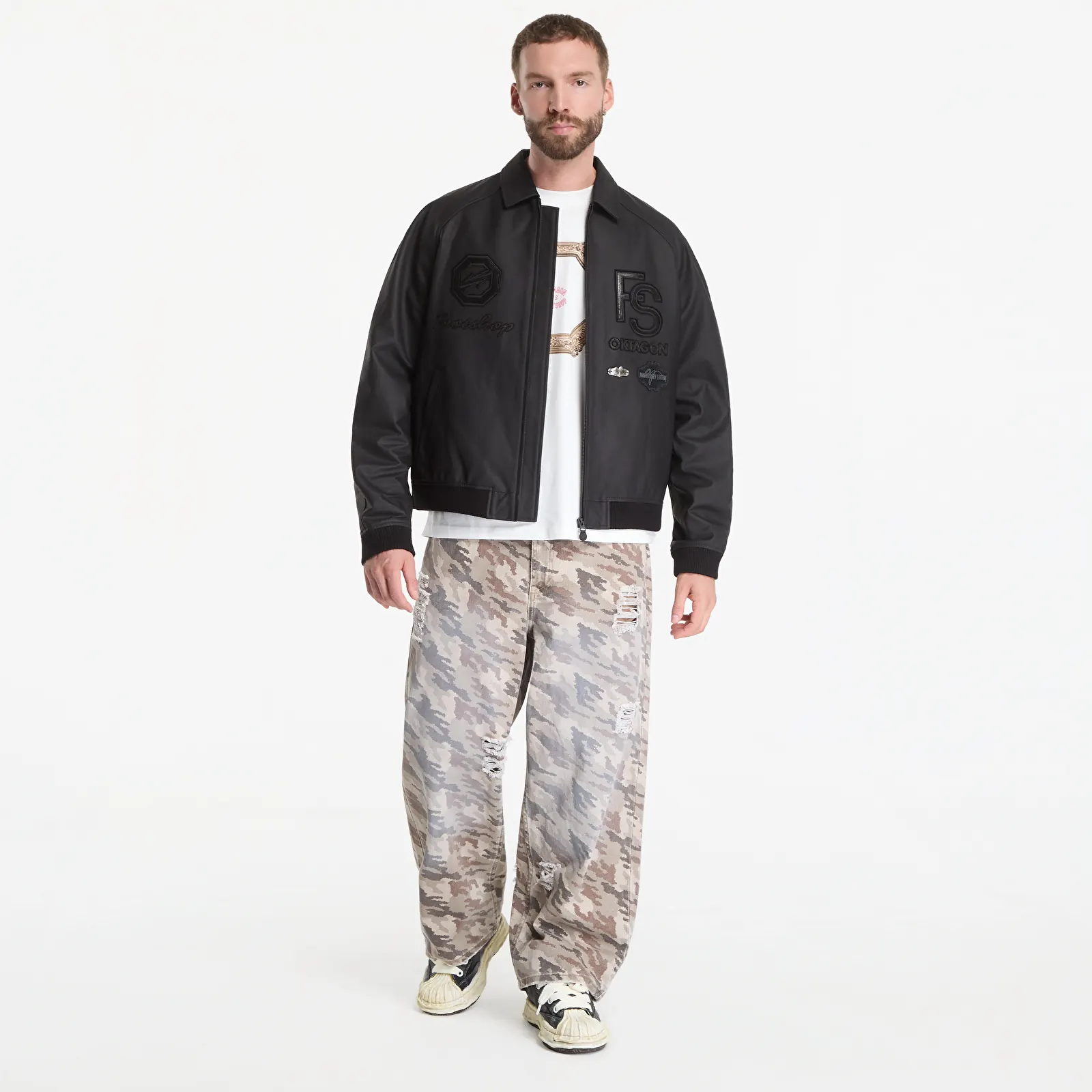 Τζιν Footshop x Oktagon Camo Pants Brown