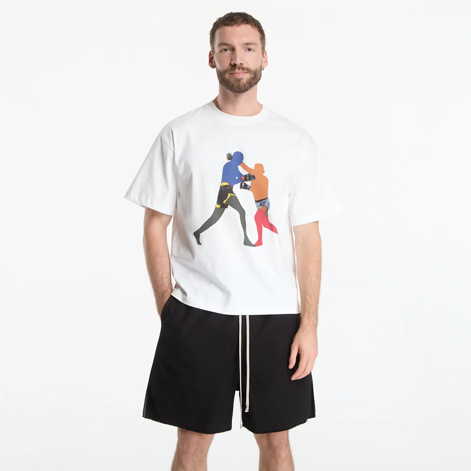 T-shirts Footshop x Oktagon T-Shirt Fighters White