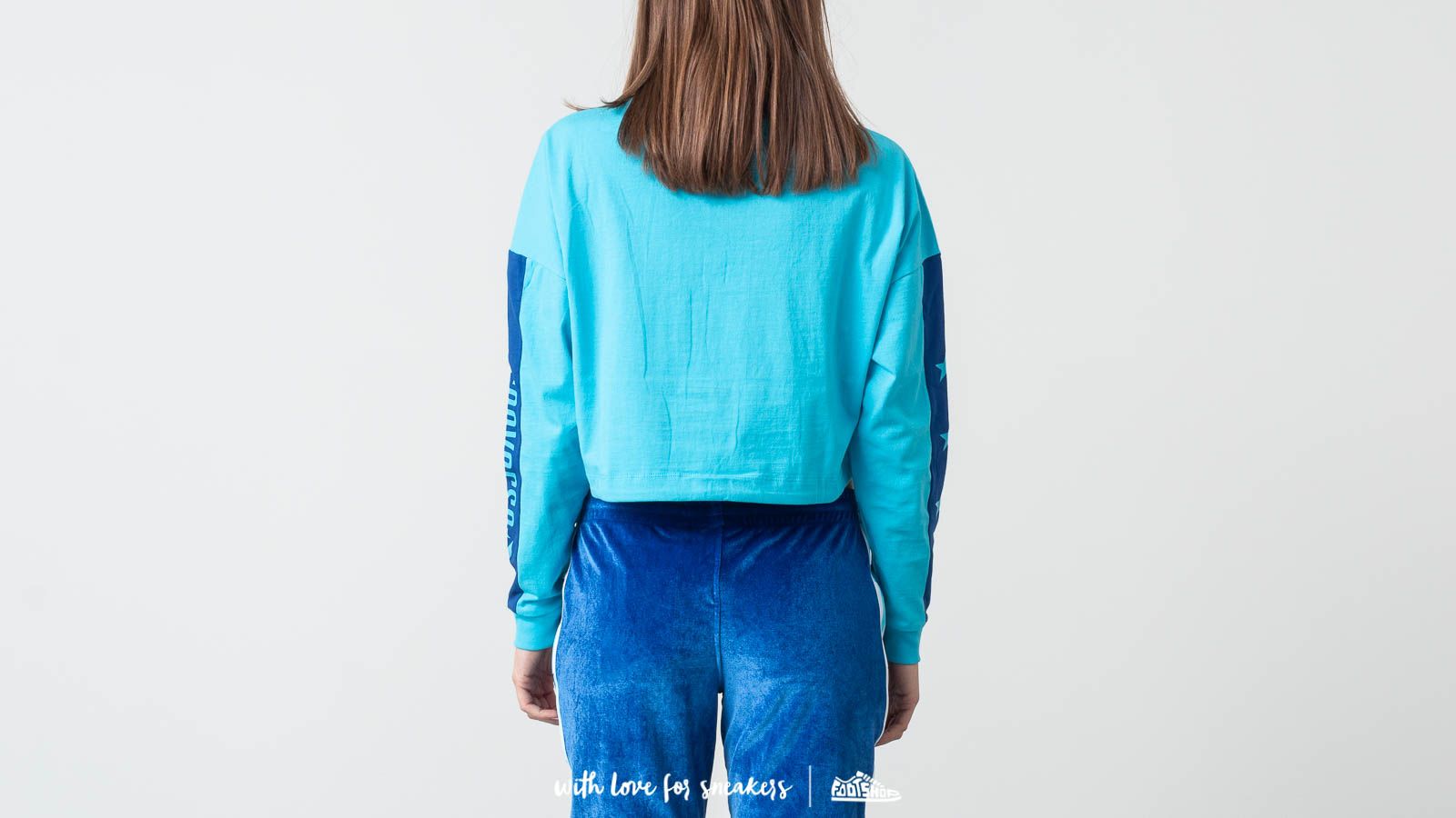 T-Shirts and shirts Converse x Miley Cyrus Cropped Longsleeve Tee Blue