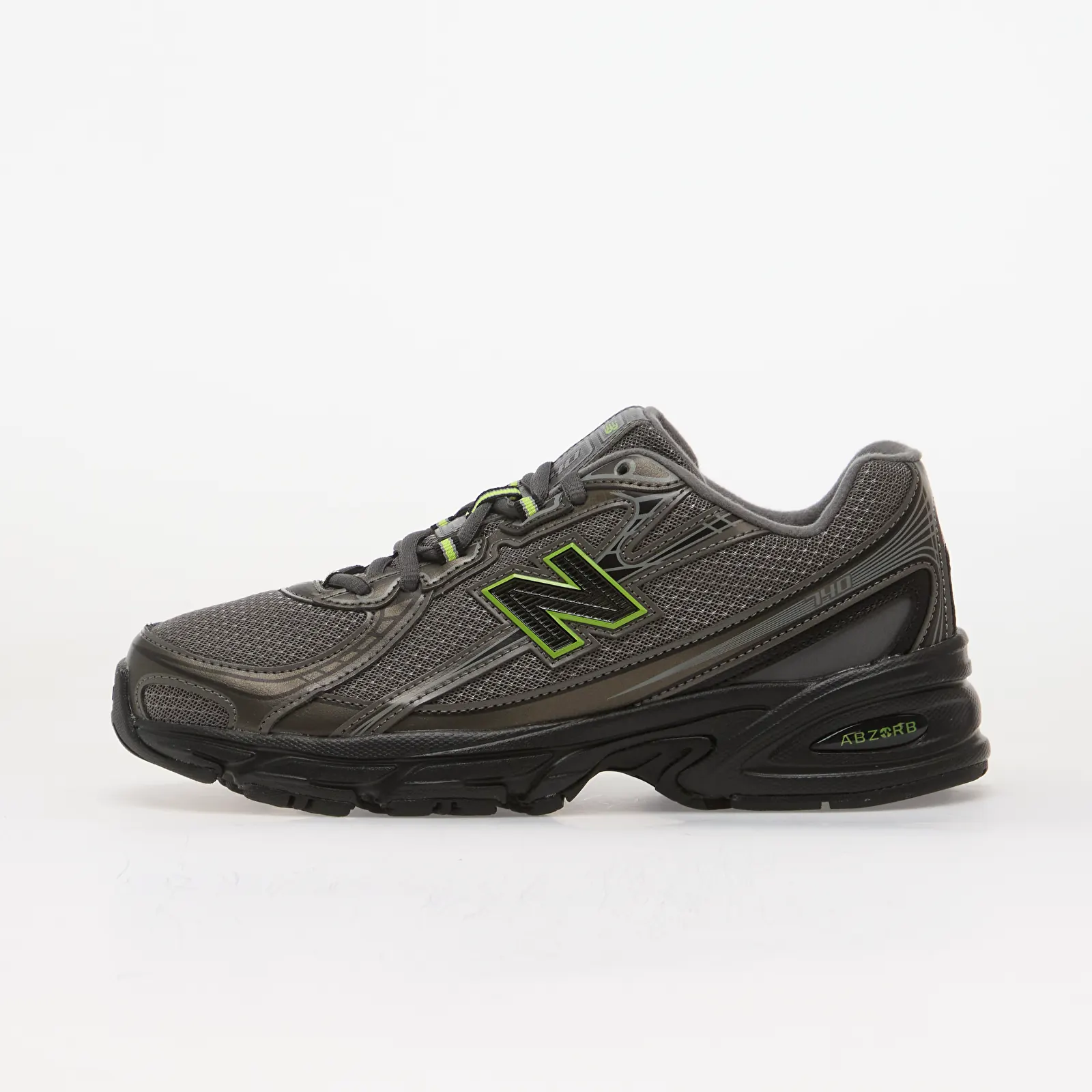 Pánské tenisky a boty New Balance Kids 740 Black Metallic/ Alkaline Green