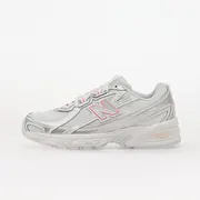 New Balance Kids 740 Silver Metallic/ Signal Pink