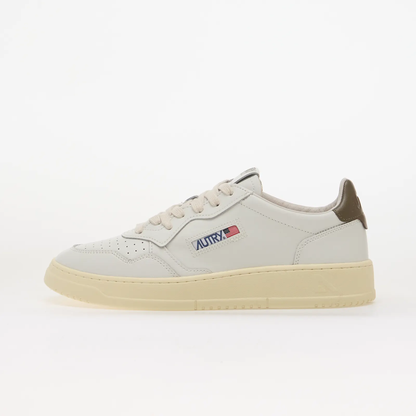 Men's shoes Autry Medalist Low Man White/ Chocolate Leather