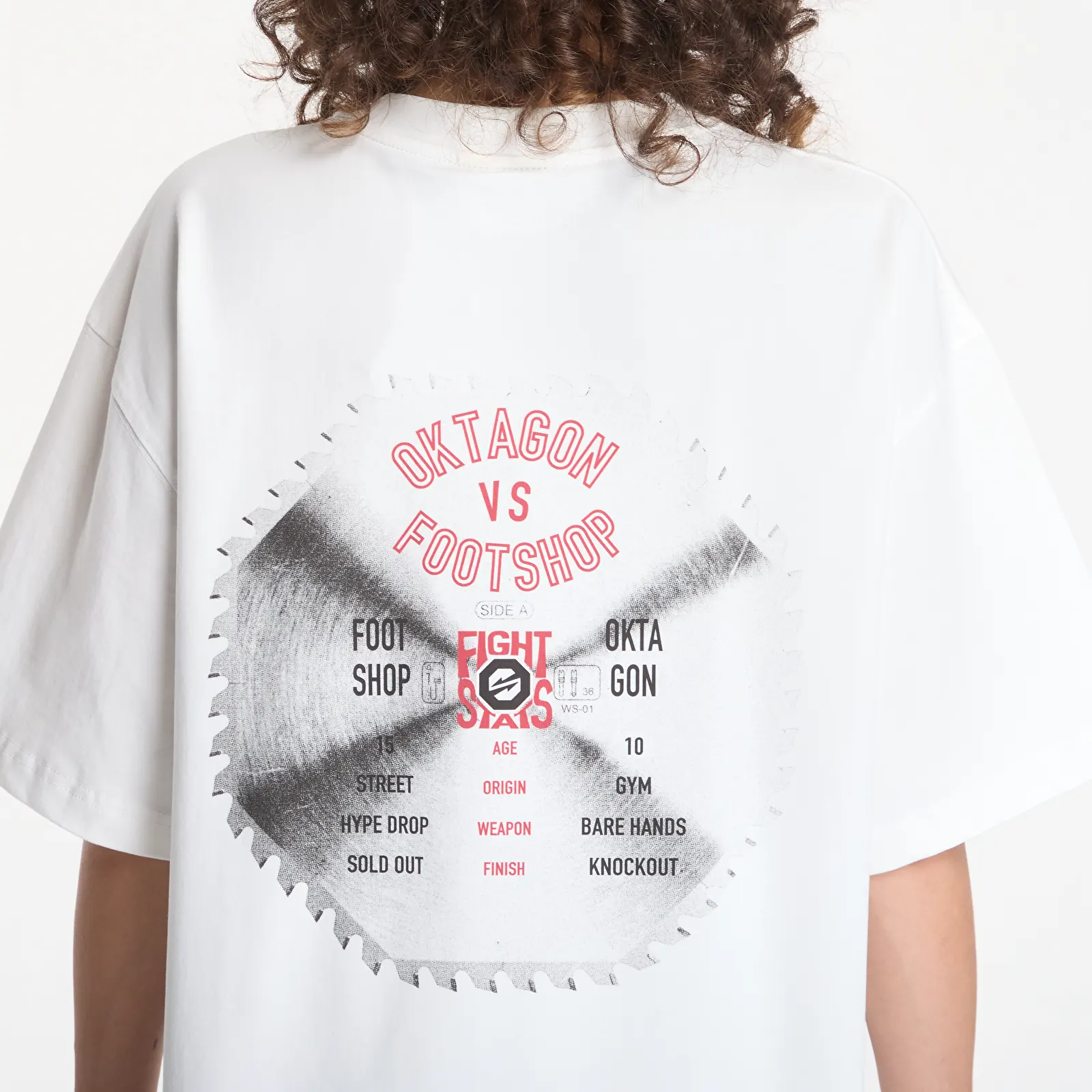 T-shirts Footshop x Oktagon T-Shirt Saw White