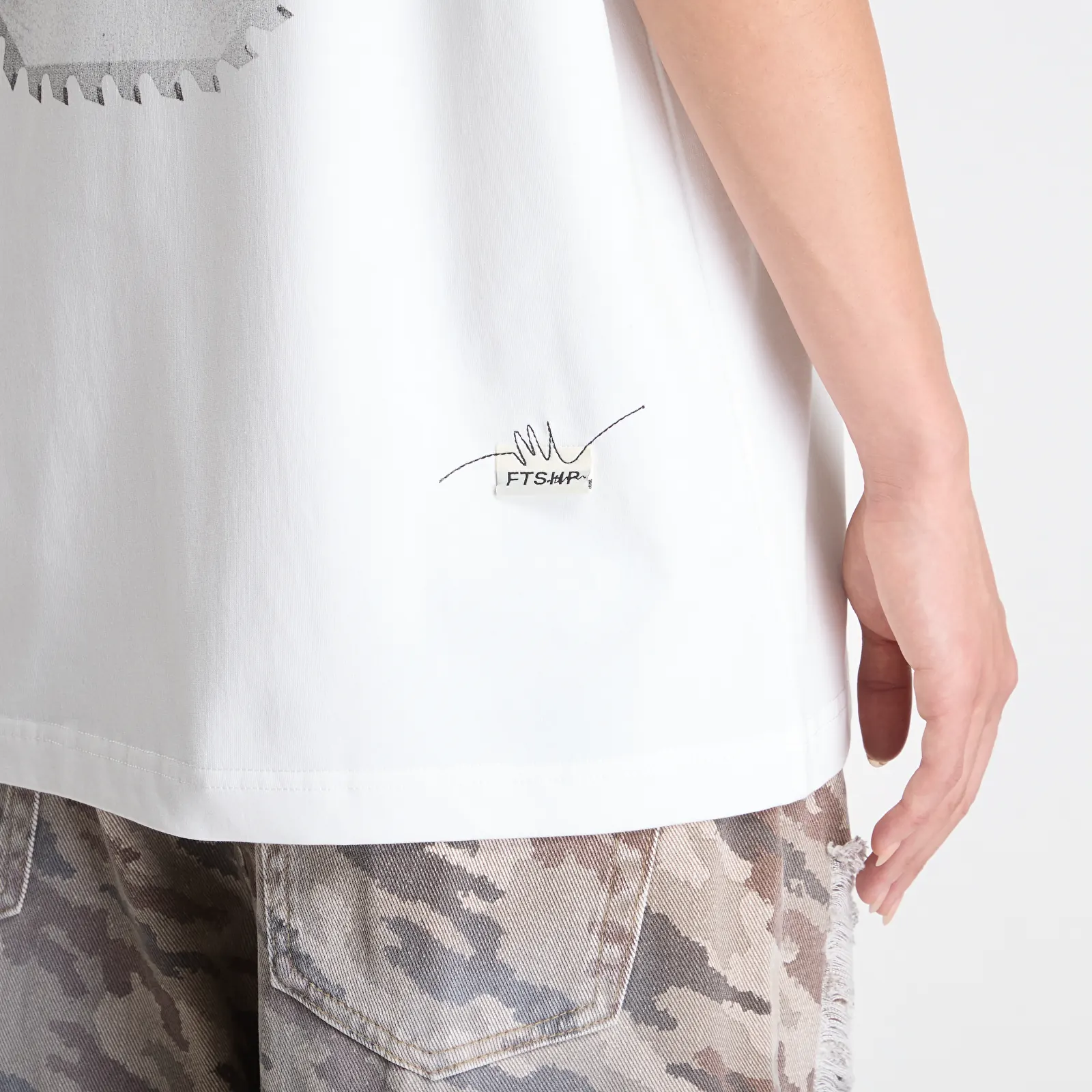T-shirts Footshop x Oktagon T-Shirt Saw White