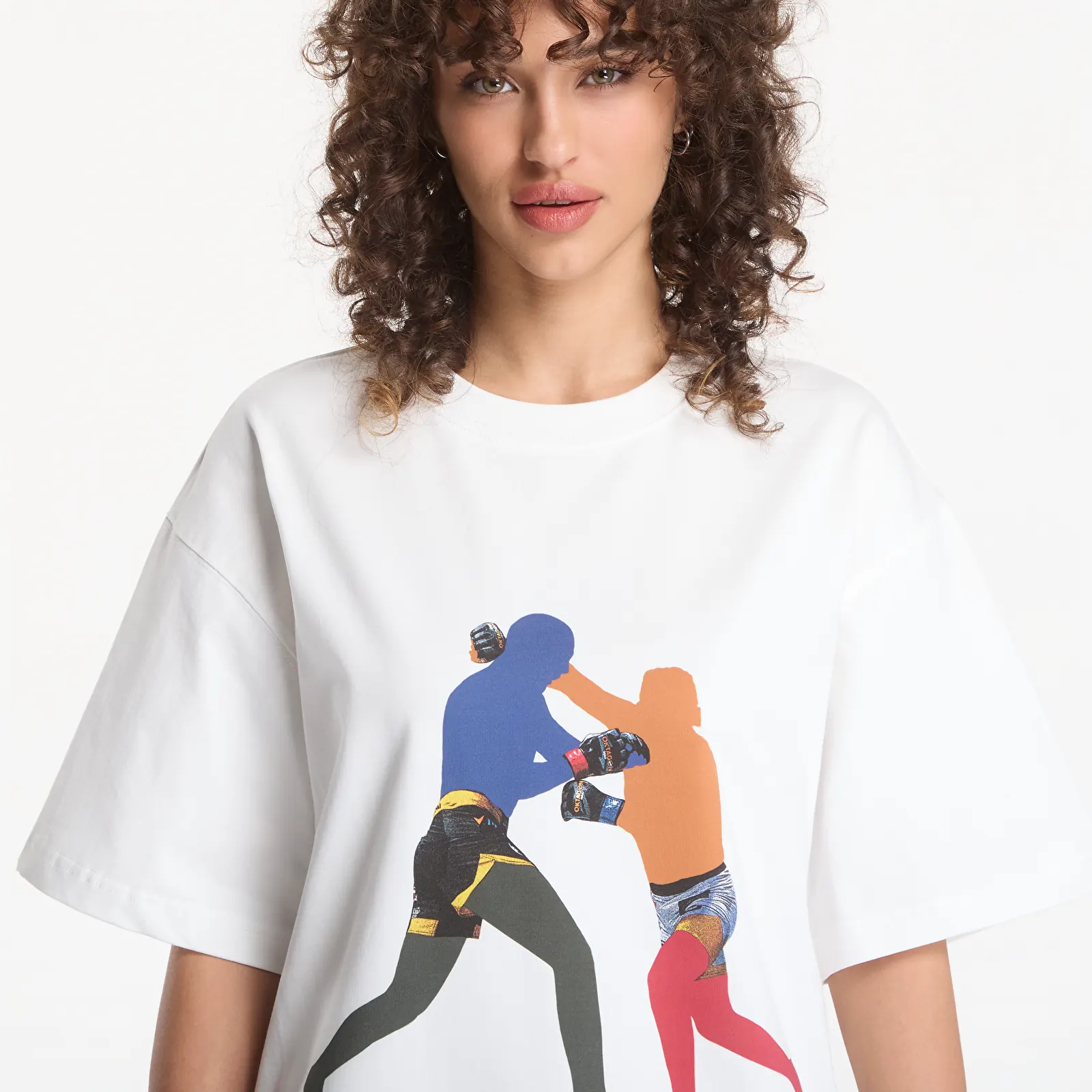 T-shirts Footshop x Oktagon T-Shirt Fighters White