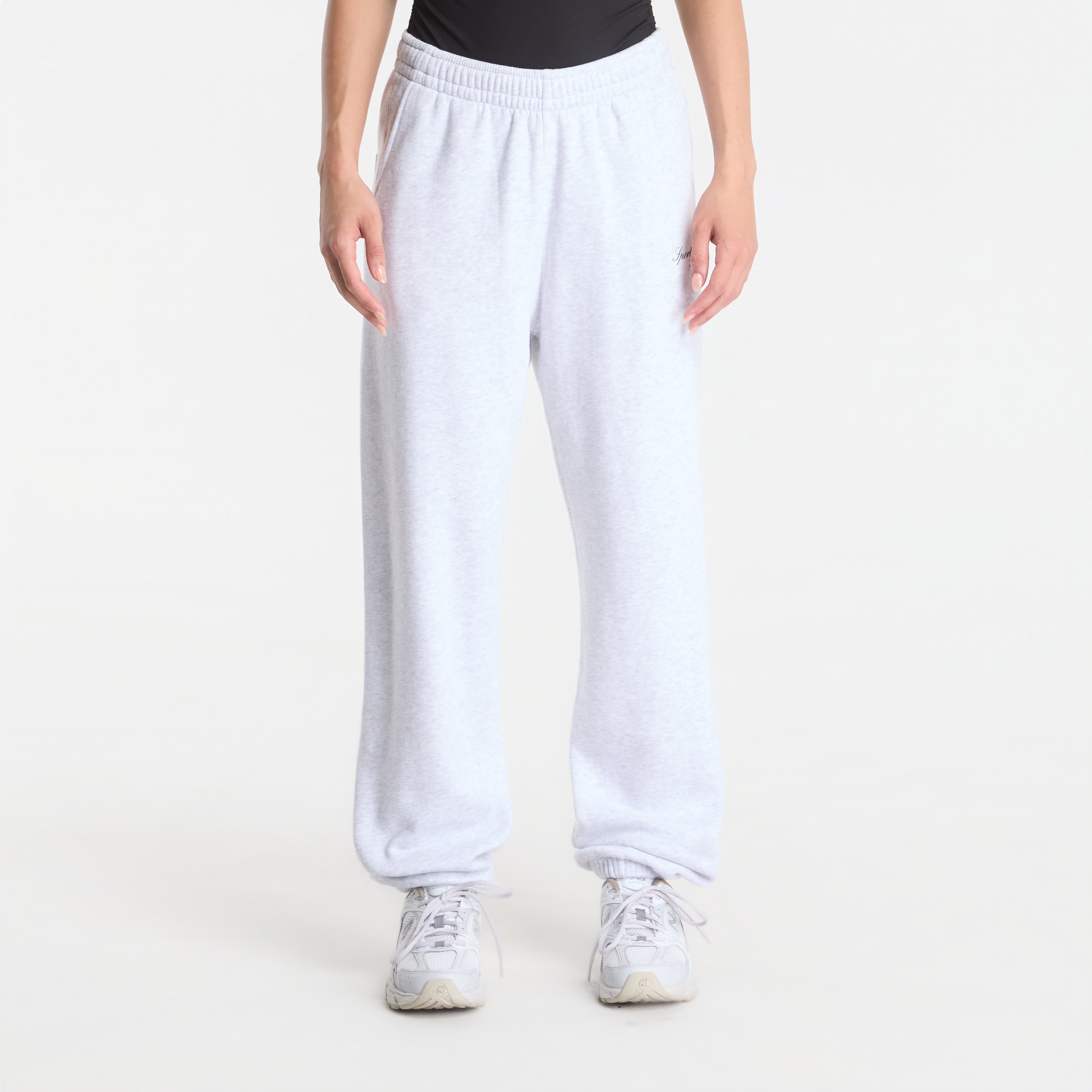 Потници Sporty & Rich Signature NY Sweatpant UNISEX Heather Gray XL