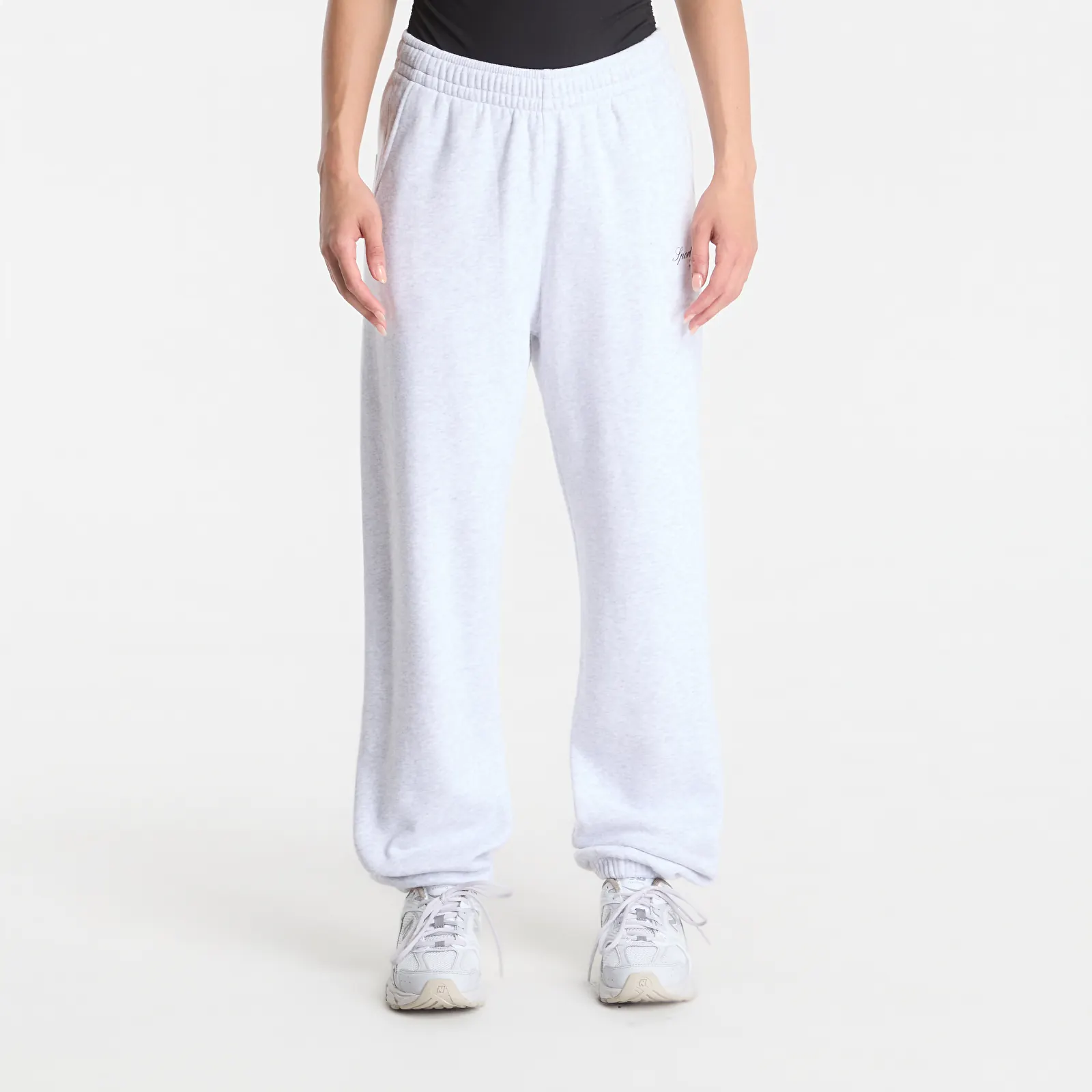 Jogginghosen Sporty & Rich Signature NY Sweatpant UNISEX Heather Gray