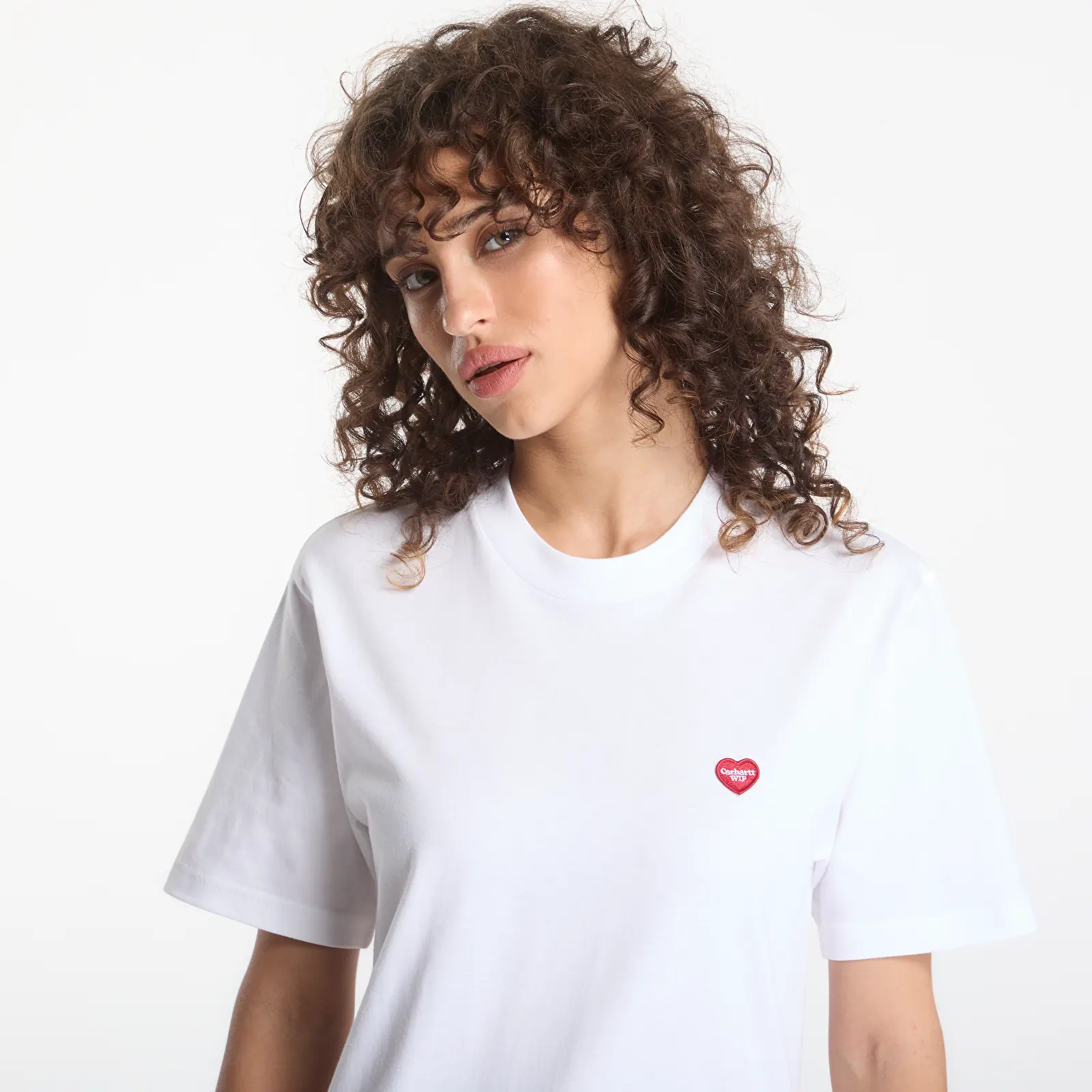 Men's T-shirts Carhartt WIP S/S Small Heart T-Shirt UNISEX White/ Red