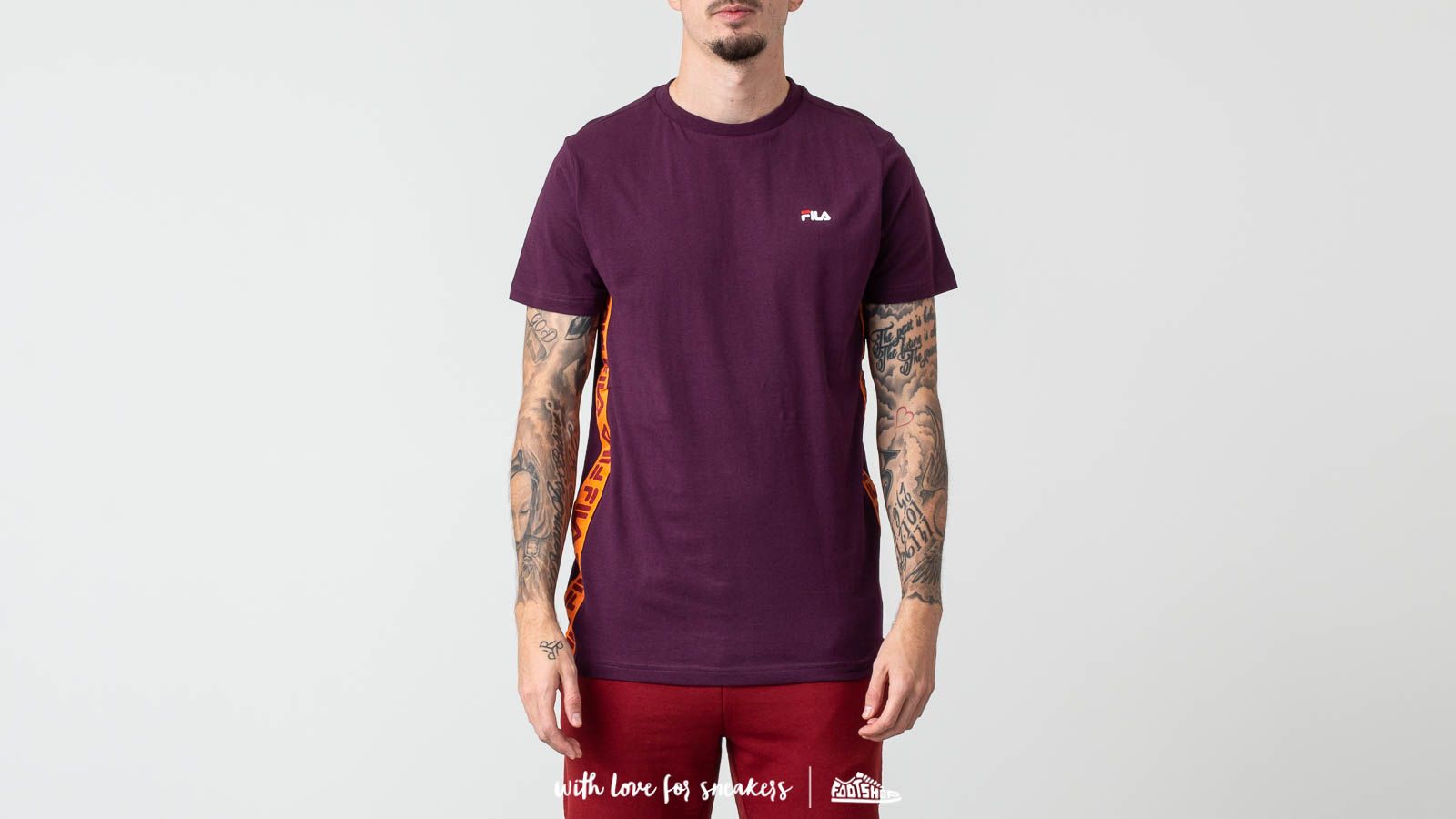 T Shirts and shirts FILA Talan Tee Potent Purple Footshop