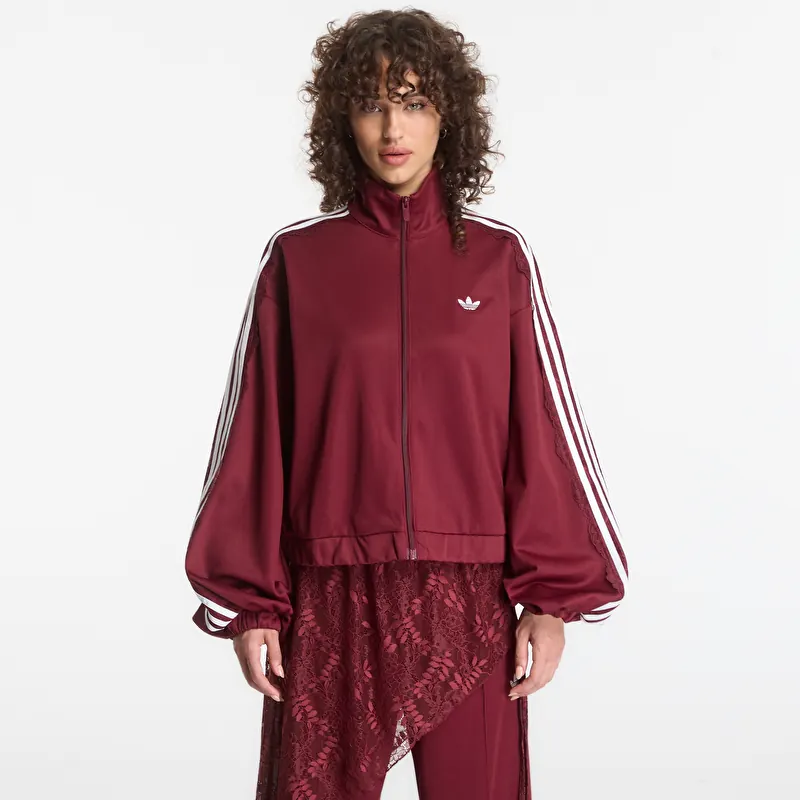 adidas Lace Oversized Archive Track Top Shadow Red