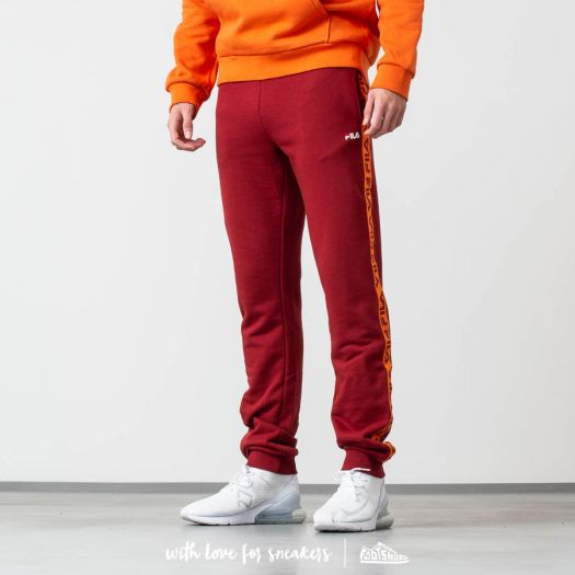 Pantalons FILA Tadeo Tape Sweat Pants Merlot Footshop
