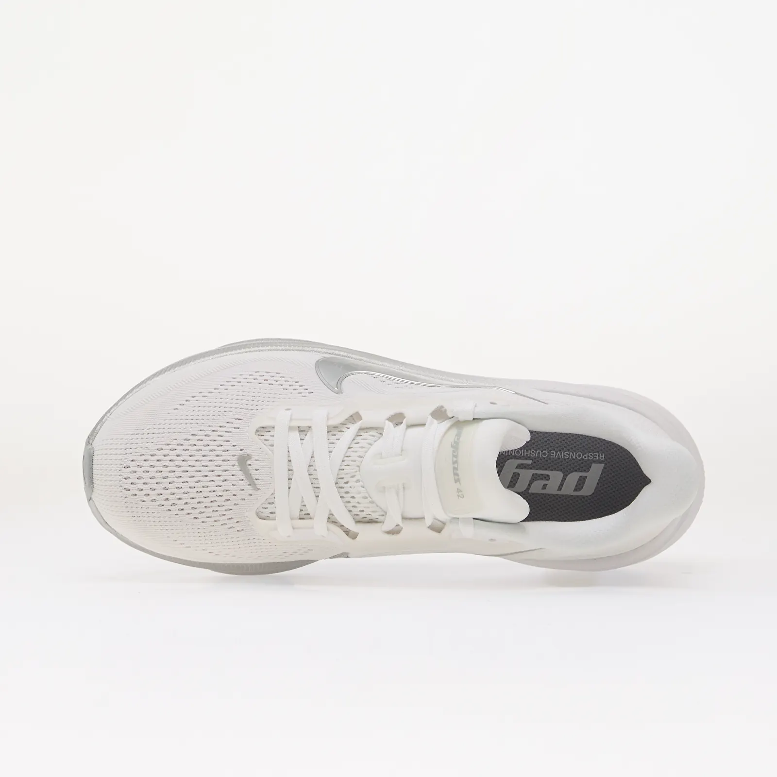 Chaussures et baskets femme Nike Pegasus 42 White/ Metallic Silver-Wolf Grey