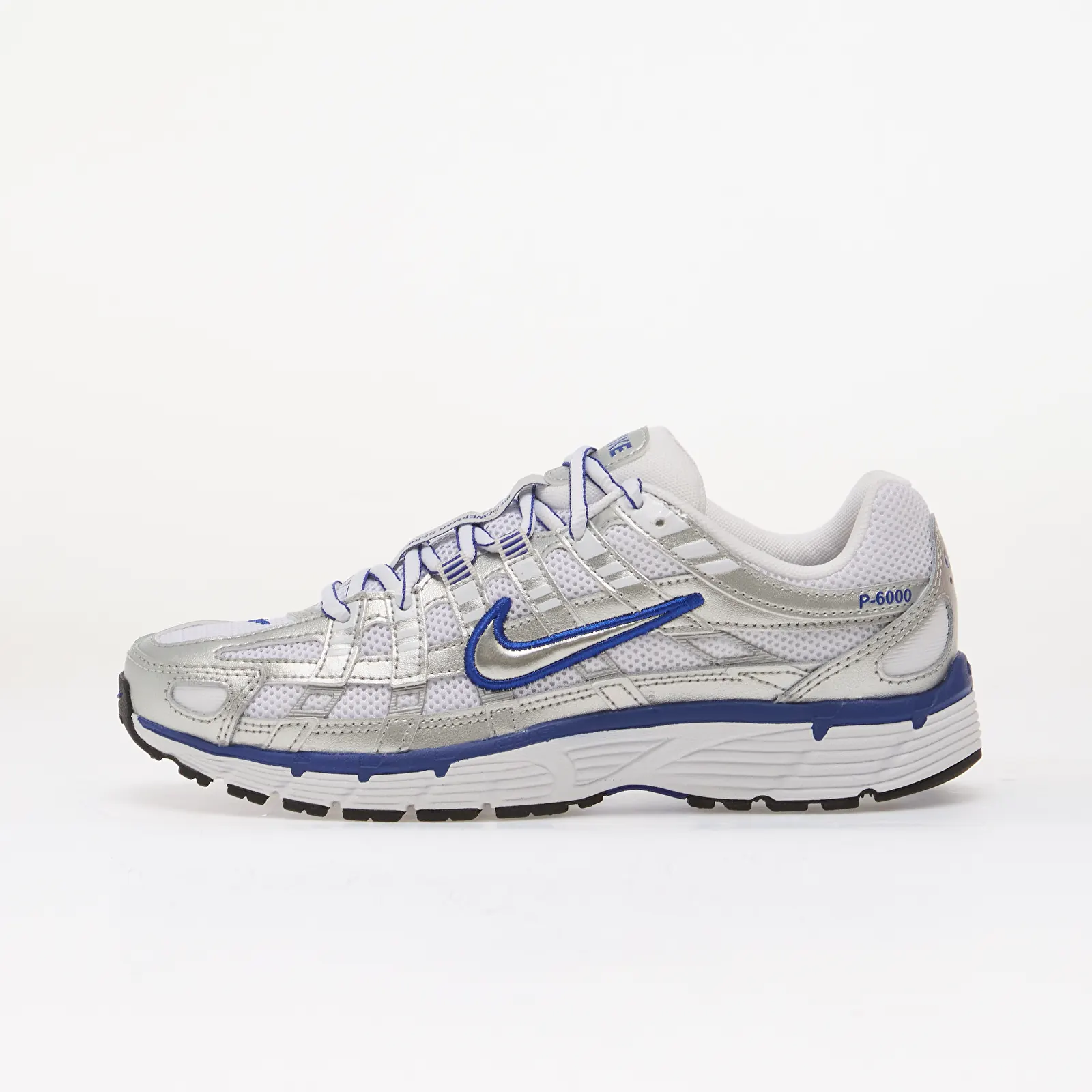 Női cipők Nike P-6000 White/ Metallic Silver-Old Royal-Black