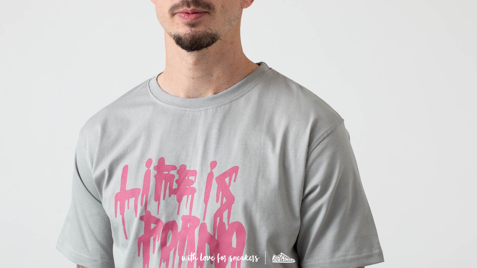 Tričká Life is Porno Tee Grey Melting