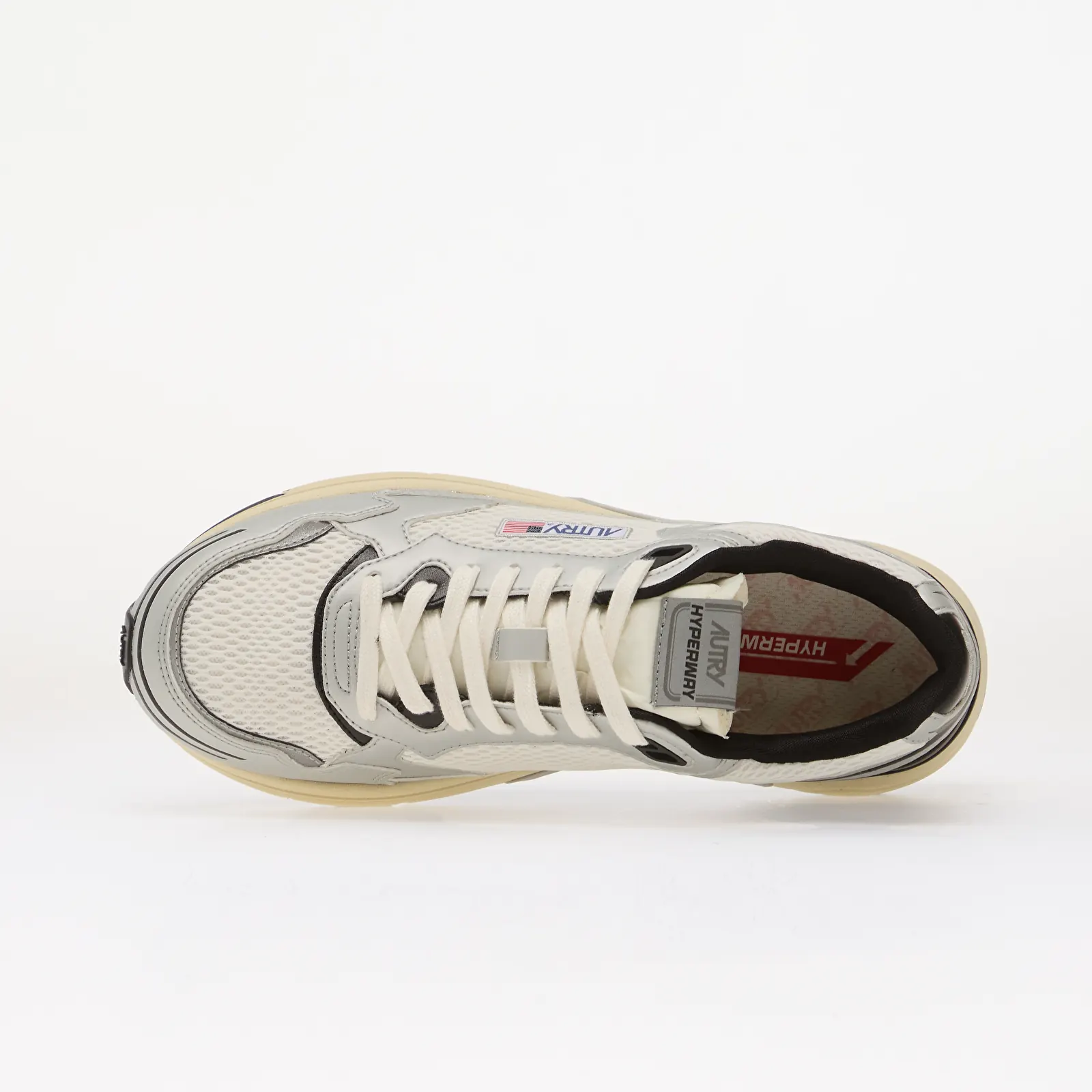 Men's shoes Autry Hyperway Low Man Silver/ Black/ White