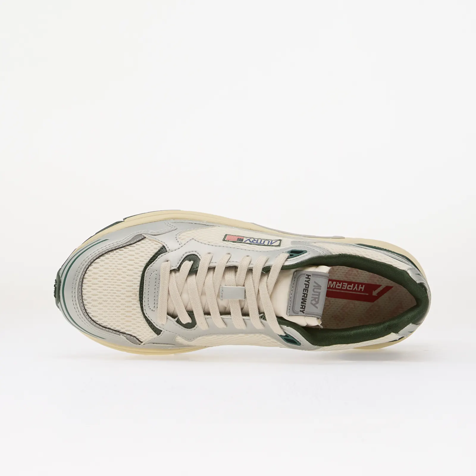 Men's shoes Autry Hyperway Low Man Silver/ Green