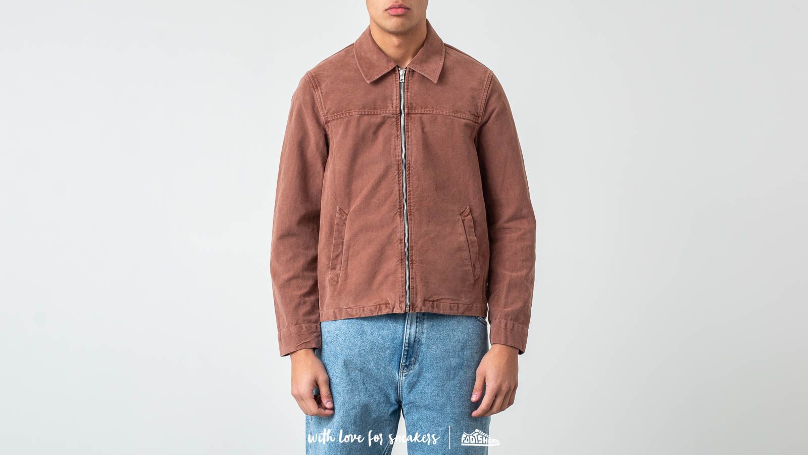 Kurtki Our Legacy Drip Yoke Shirt Pink Bleach Vintage Moleskin