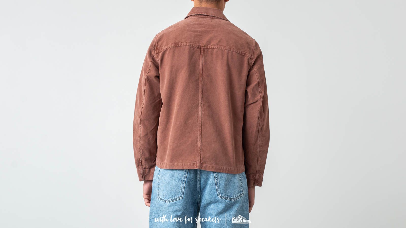 Kurtki Our Legacy Drip Yoke Shirt Pink Bleach Vintage Moleskin