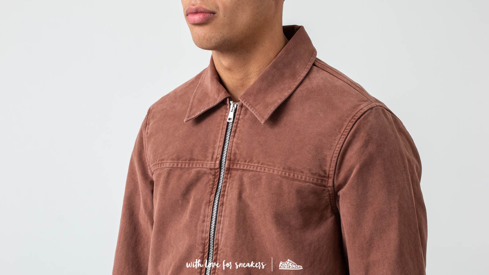 Kurtki Our Legacy Drip Yoke Shirt Pink Bleach Vintage Moleskin