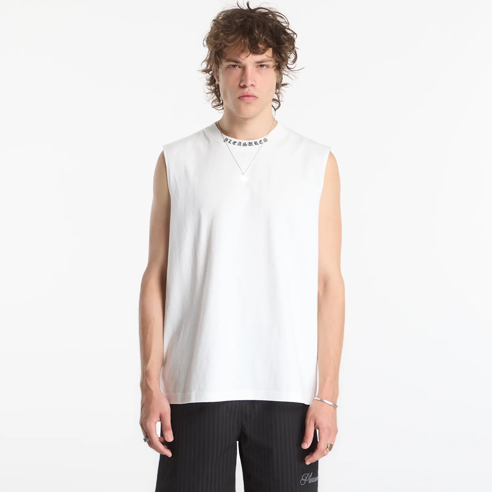 Majice T-shirt PLEASURES Sorrow Sleeveless Shirt White