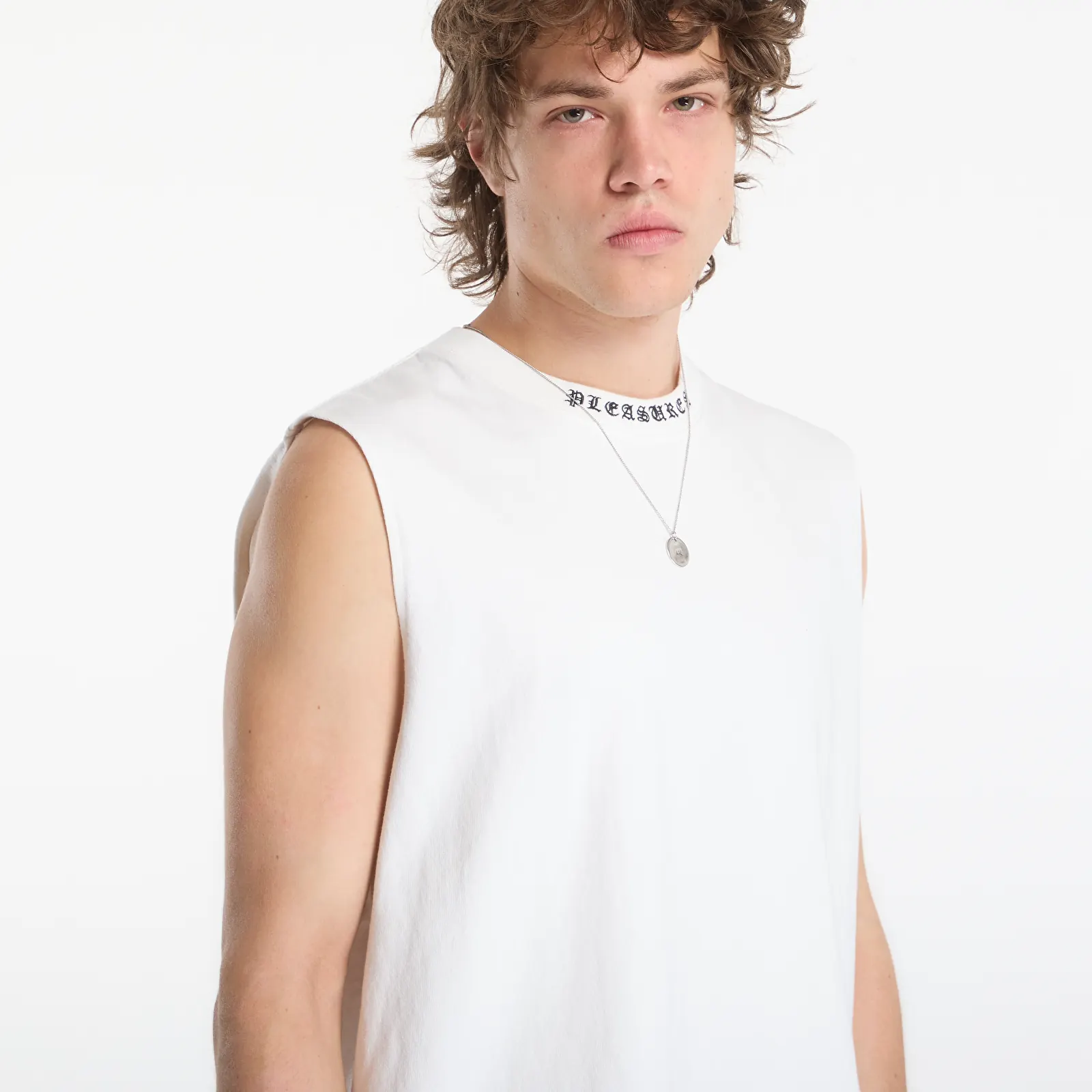 Majice T-shirt PLEASURES Sorrow Sleeveless Shirt White
