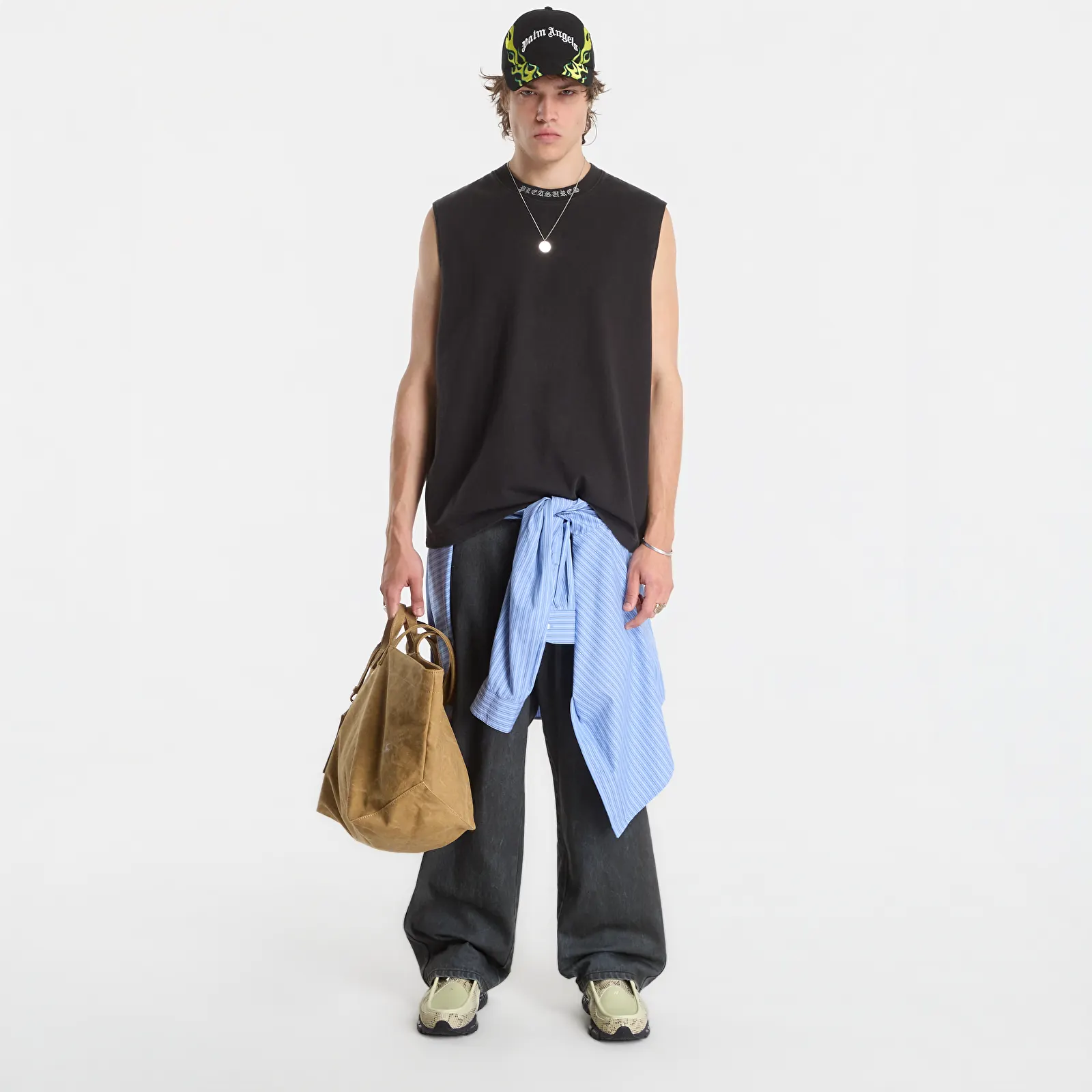 T-shirts PLEASURES Sorrow Sleeveless Shirt Black