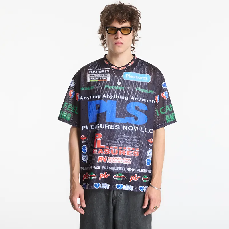 T-shirt PLEASURES Oral Mesh Shirt Black