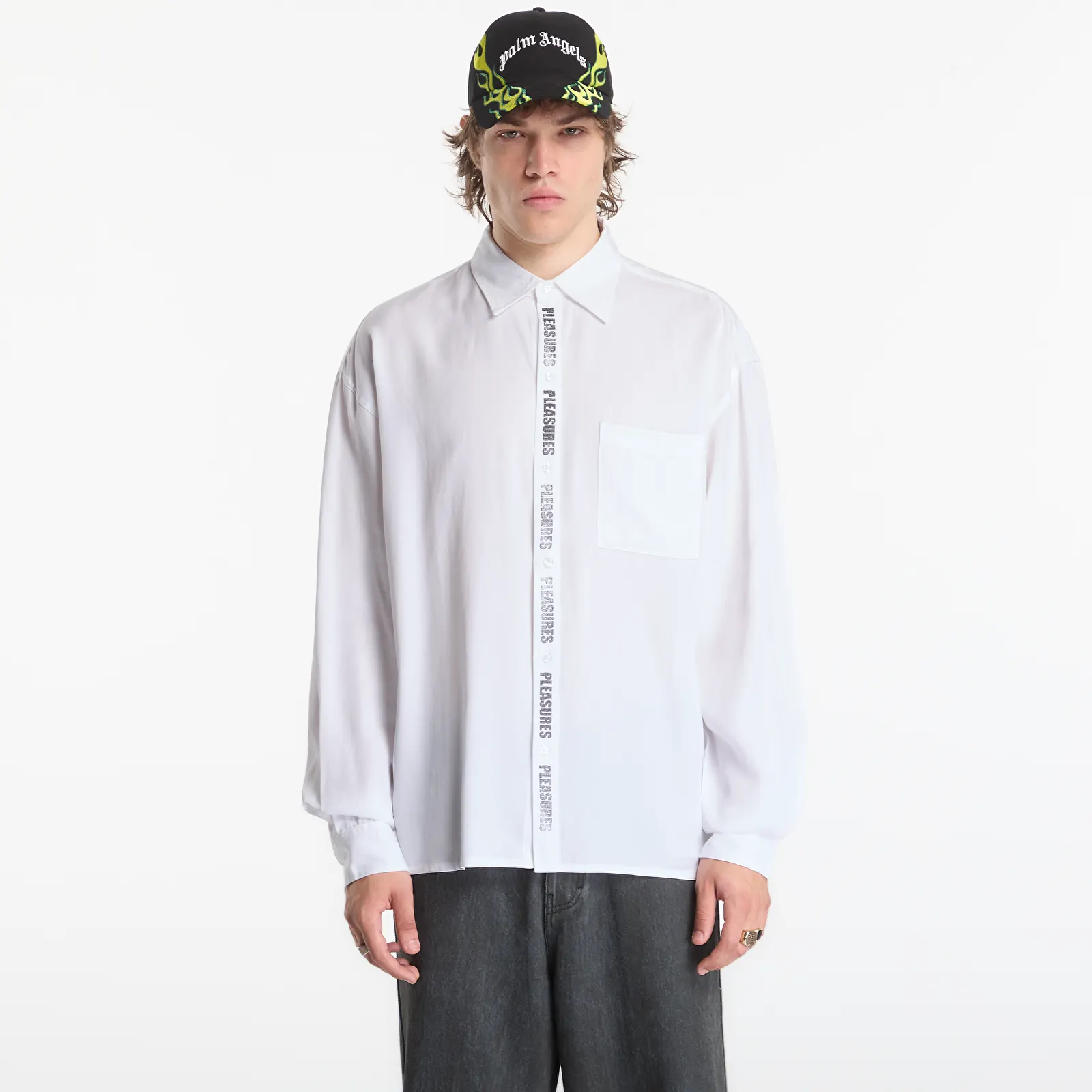 Hemden PLEASURES Impact Button Up White