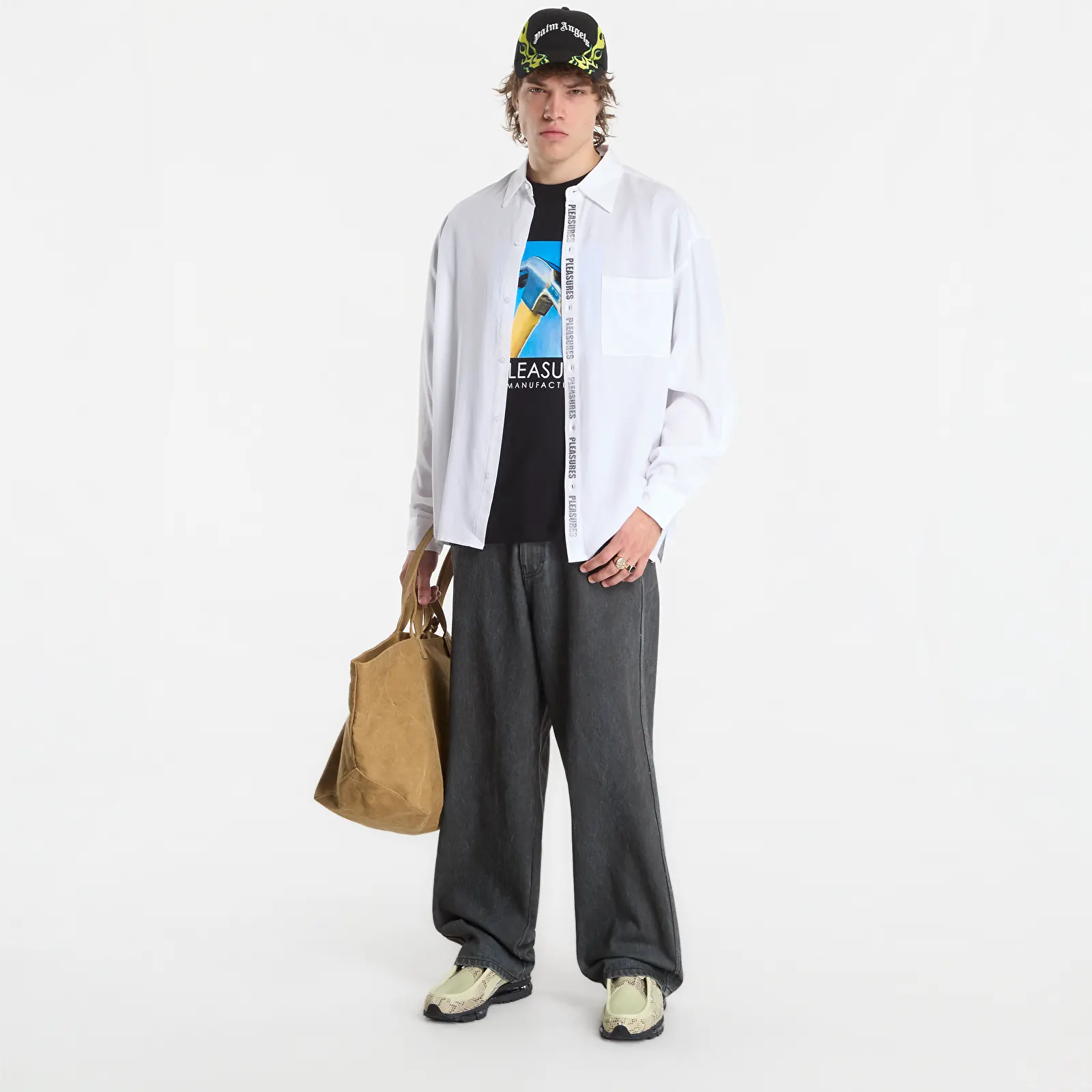Hemden PLEASURES Impact Button Up White