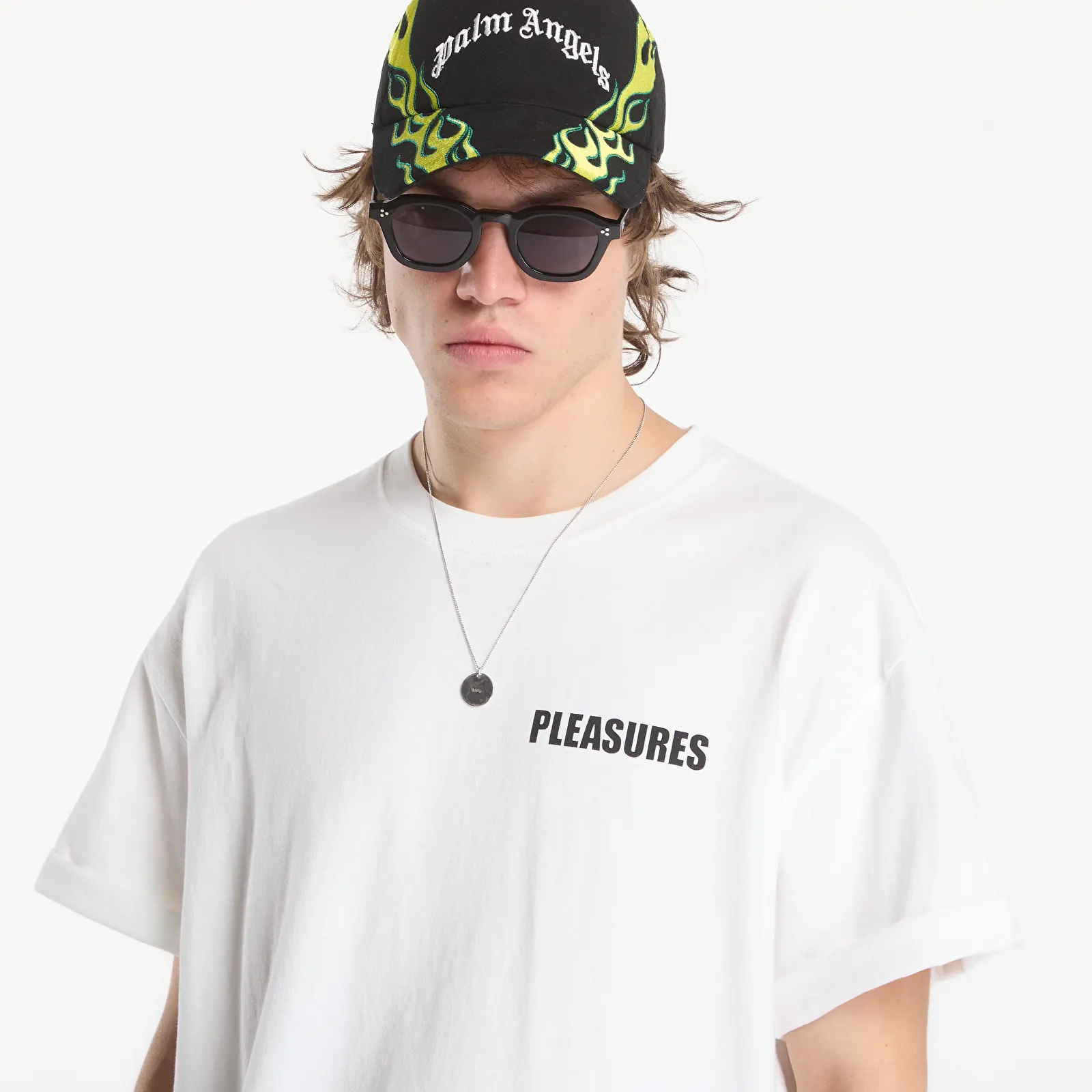 T-shirts PLEASURES Impact Heavyweight Shirt White