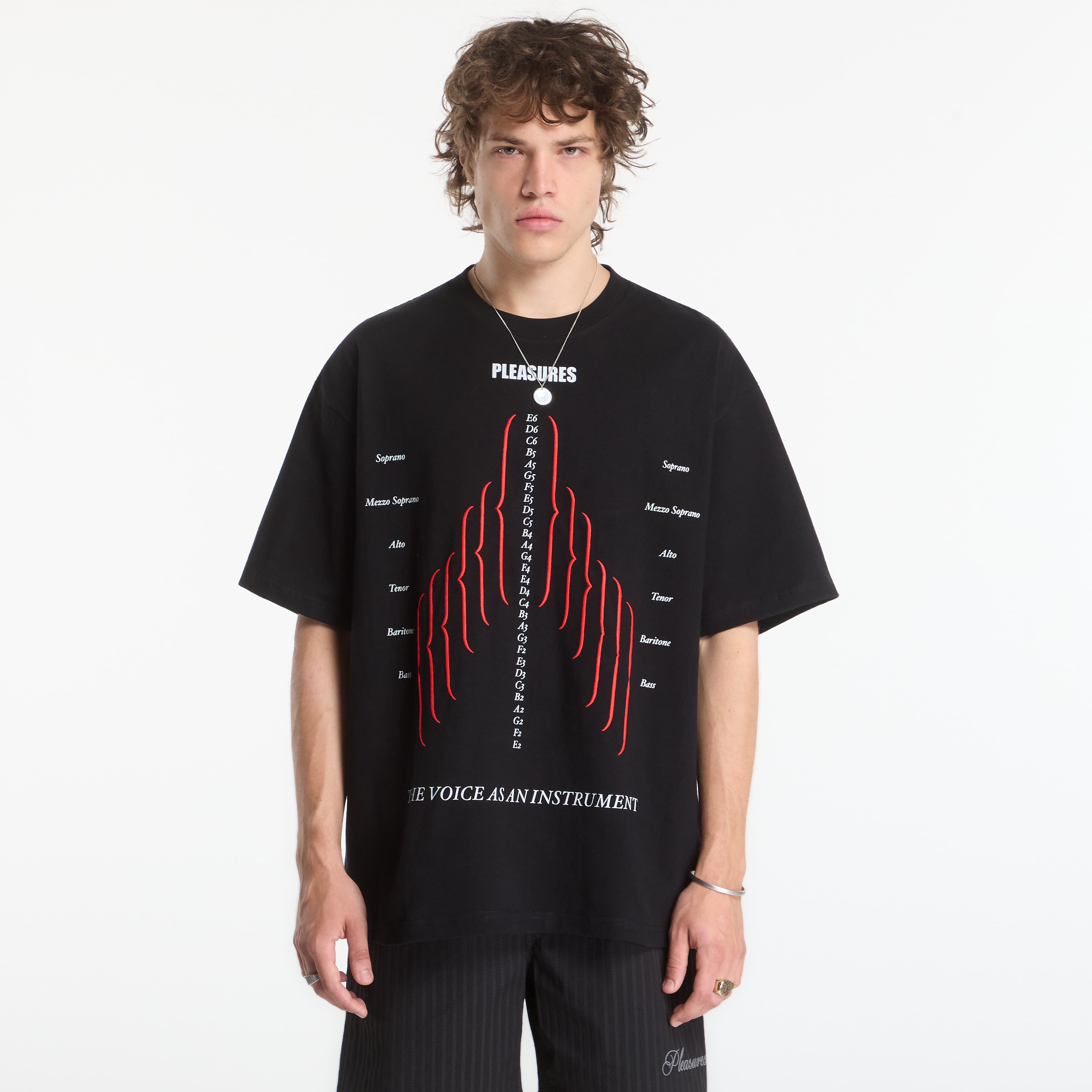 Тениска PLEASURES Choir Heavyweight Shirt Black M