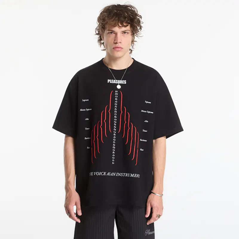 PLEASURES Choir Heavyweight Shirt Black