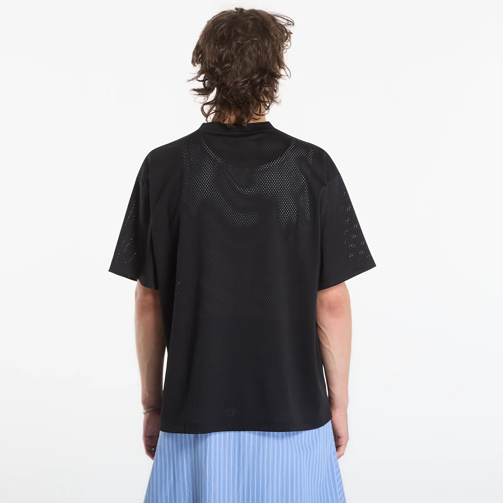 Tričká PLEASURES Twitch Mesh Shirt Black