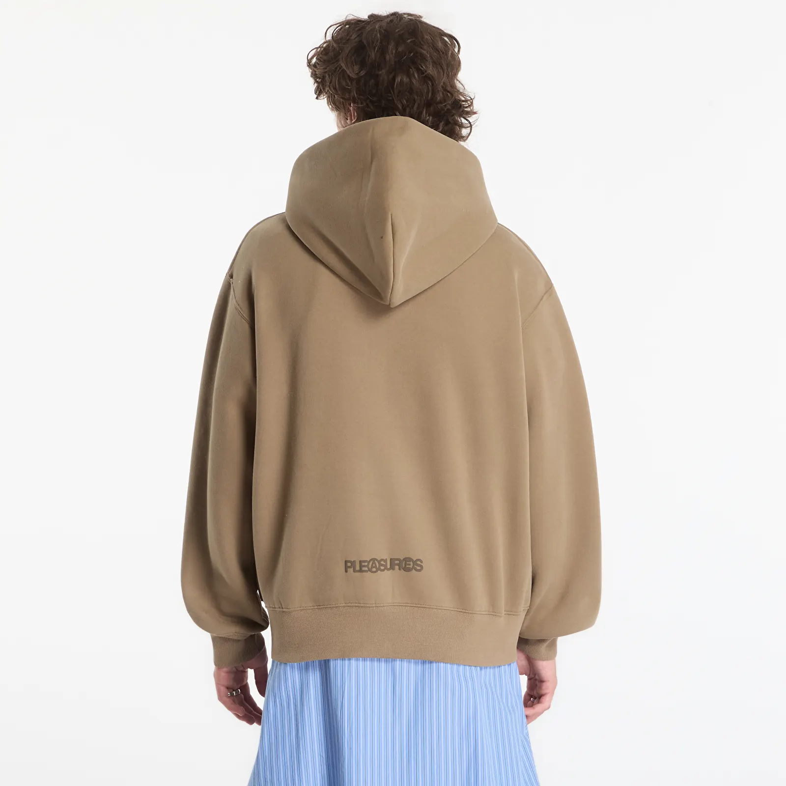 Bluzy PLEASURES Zine Zip Hoodie Mud