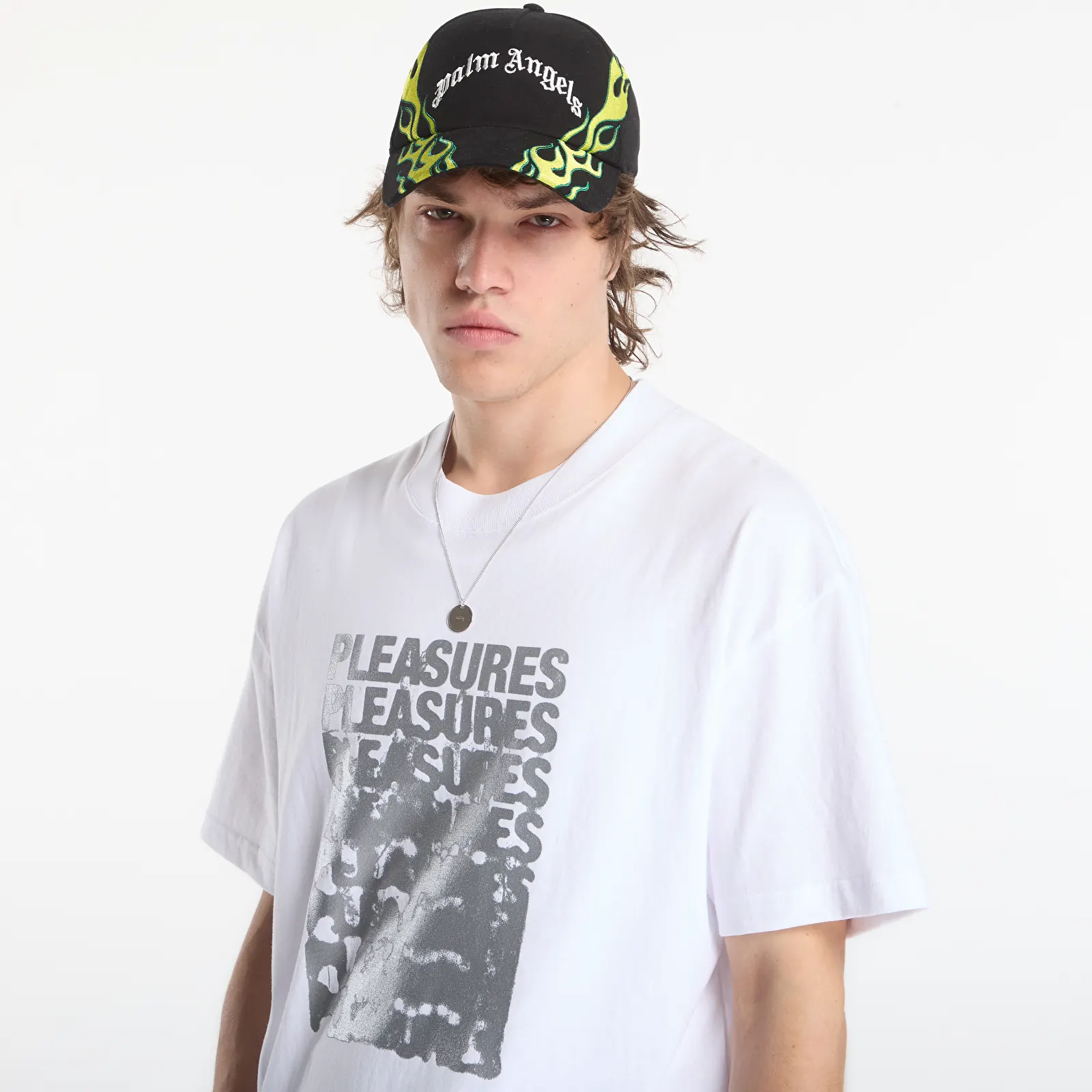 Tricouri  PLEASURES Immolate T-Shirt White