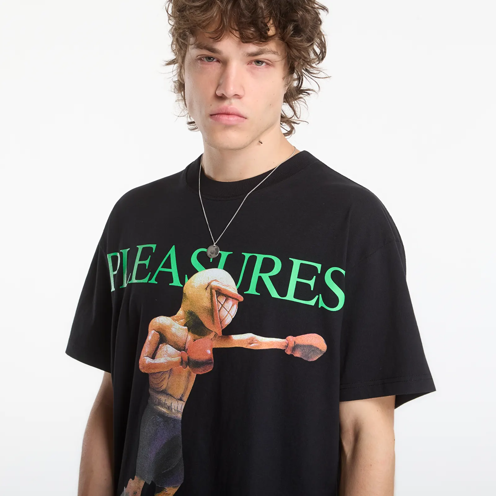 Koszulki PLEASURES Animals T-Shirt Black
