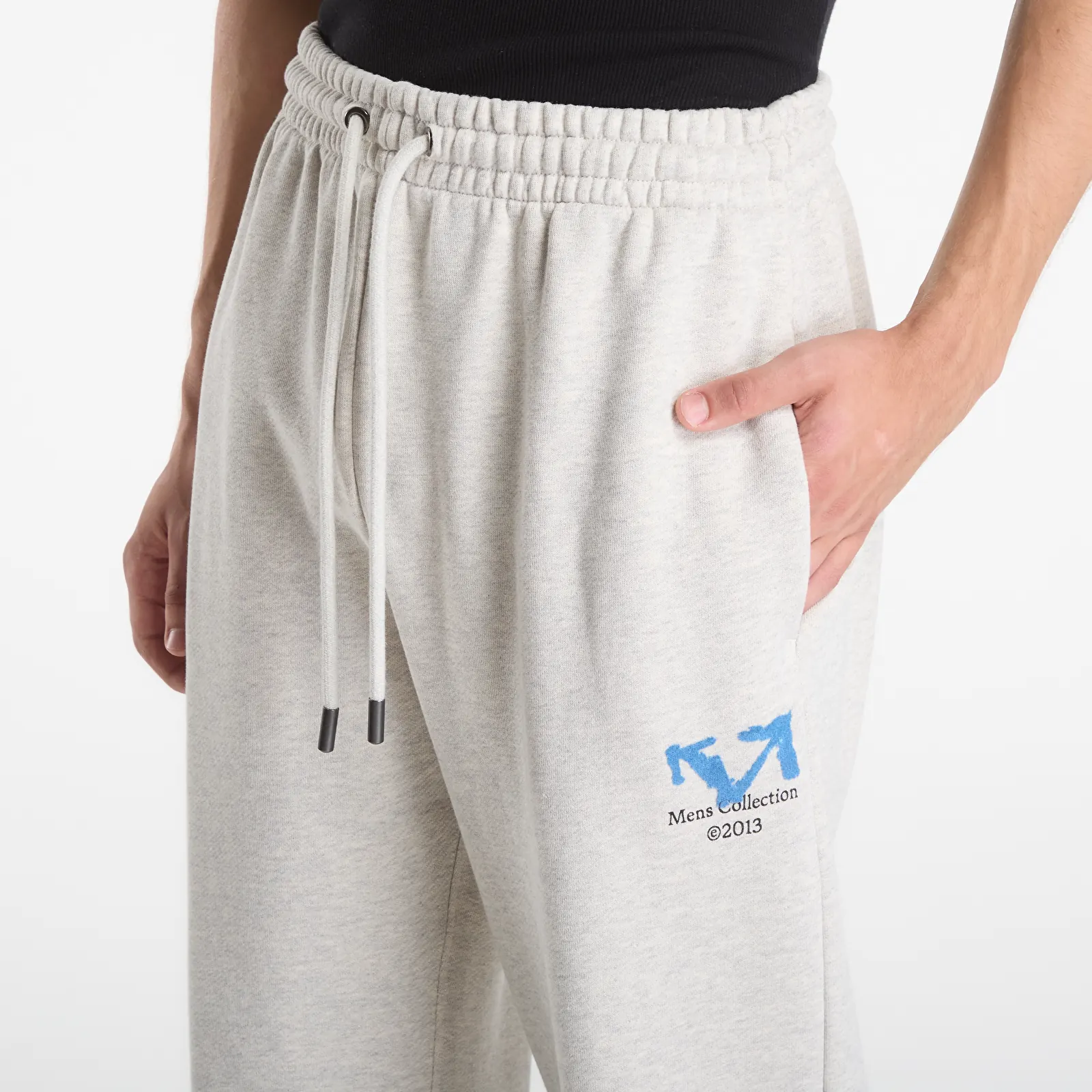 Jogginghosen Off-White Blue Half Arrow Sweatpant Grey Melange