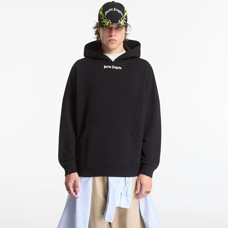Sweatshirt Palm Angels Classic Logo Over Hoodie Black/ Off White