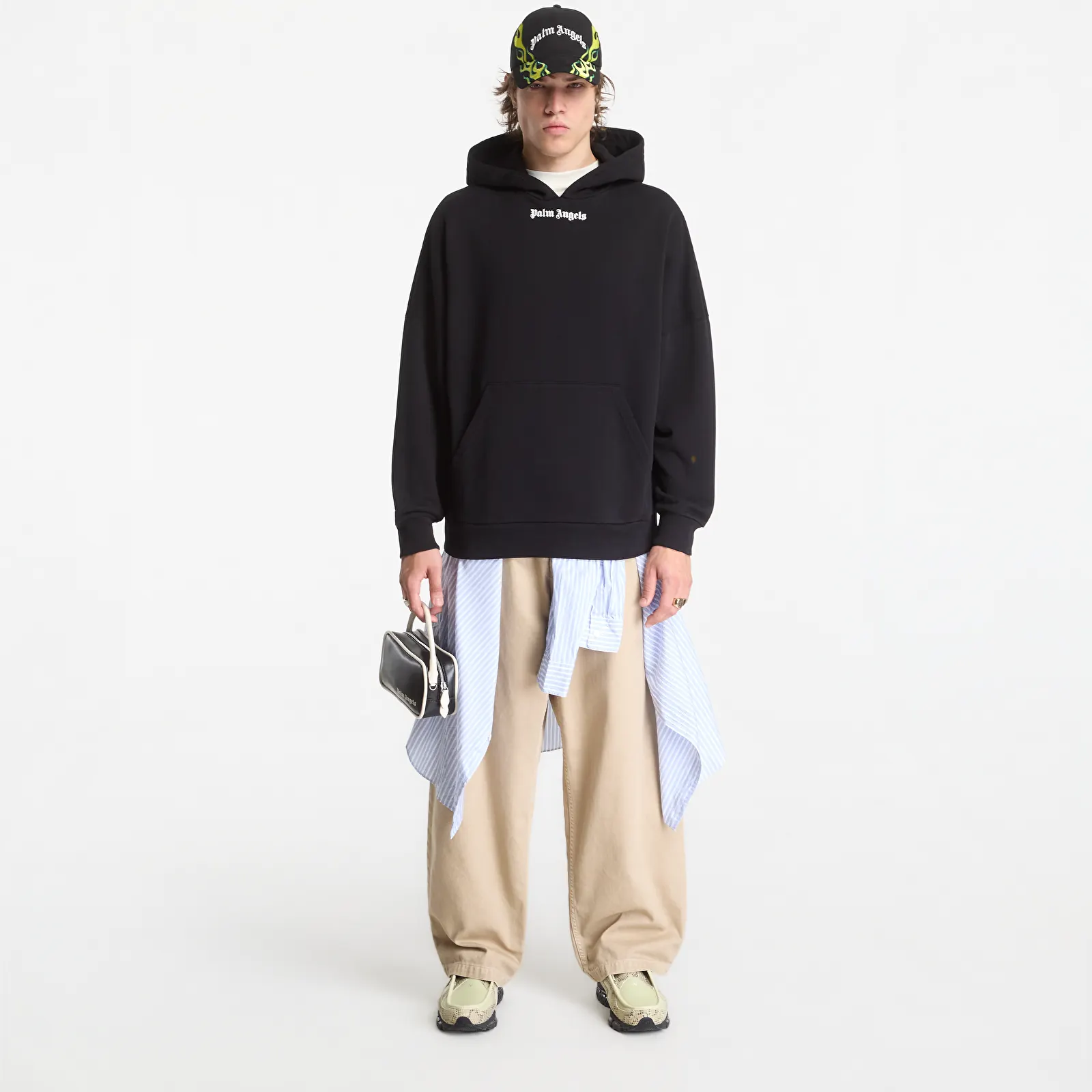 Hoodies en truien Palm Angels Classic Logo Over Hoodie Black/ Off White