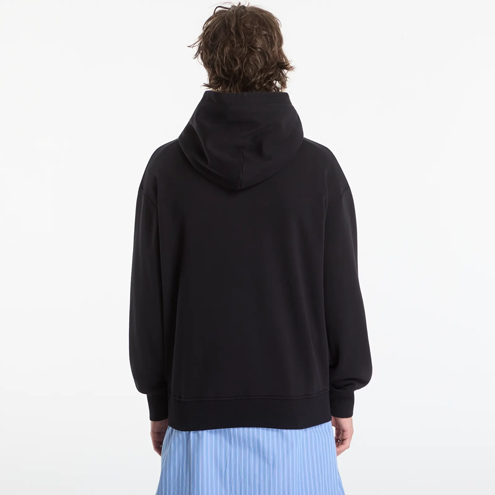 Hoodies en truien Palm Angels Neck Logo Regular Hoodie Black/ Off White